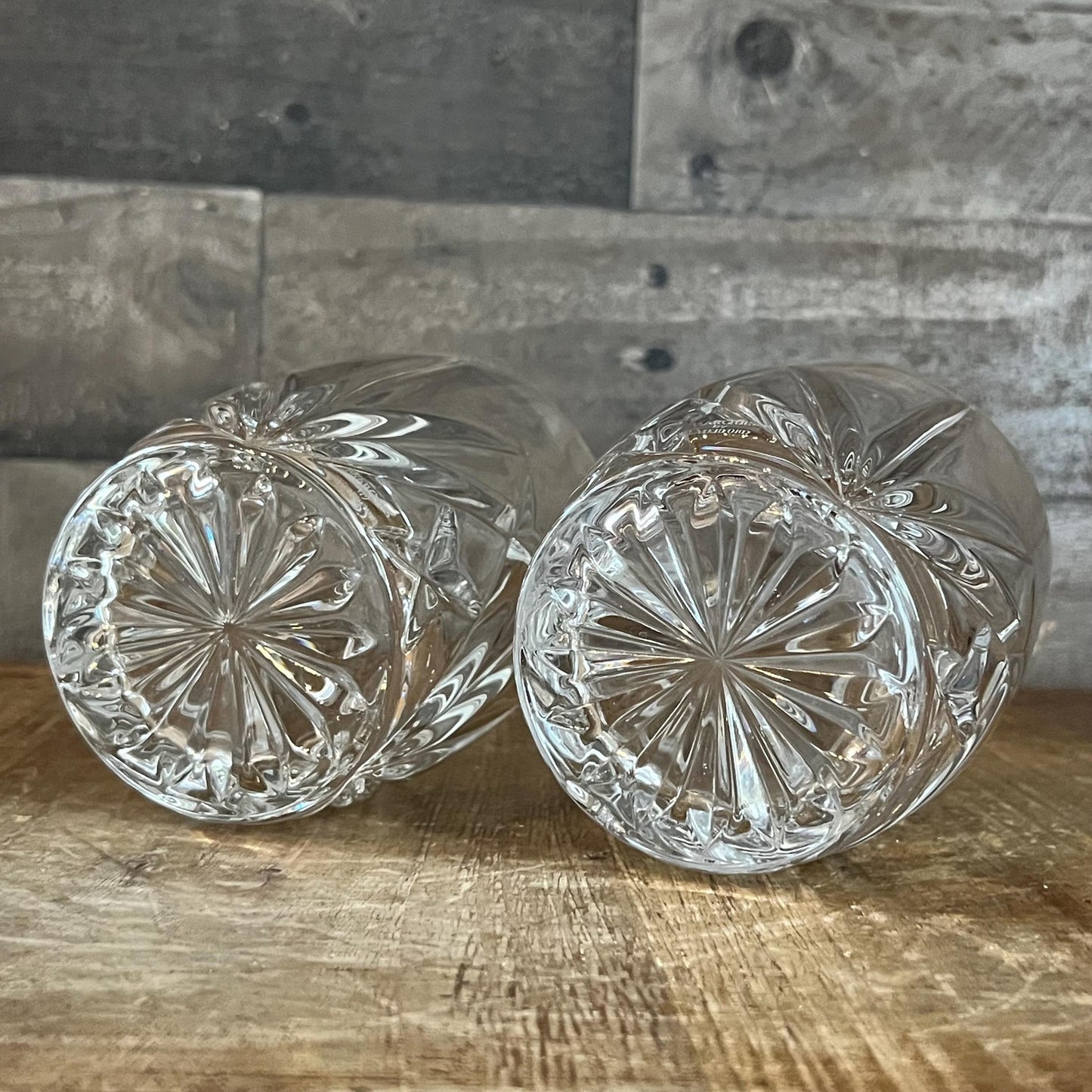 Waterford Crystal Brookside Oversized Double Old Fashioned Glasses - Pair