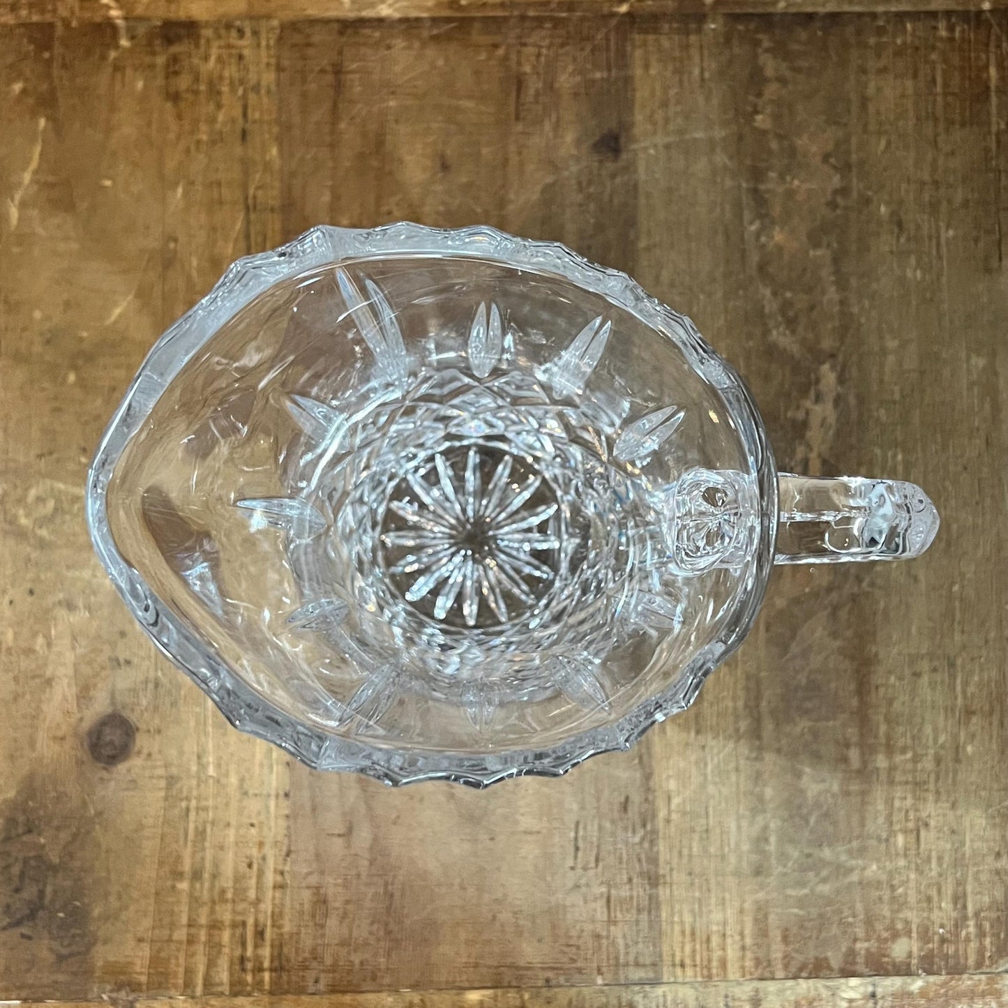 Gorham Crystal King Edward Handled Pitcher