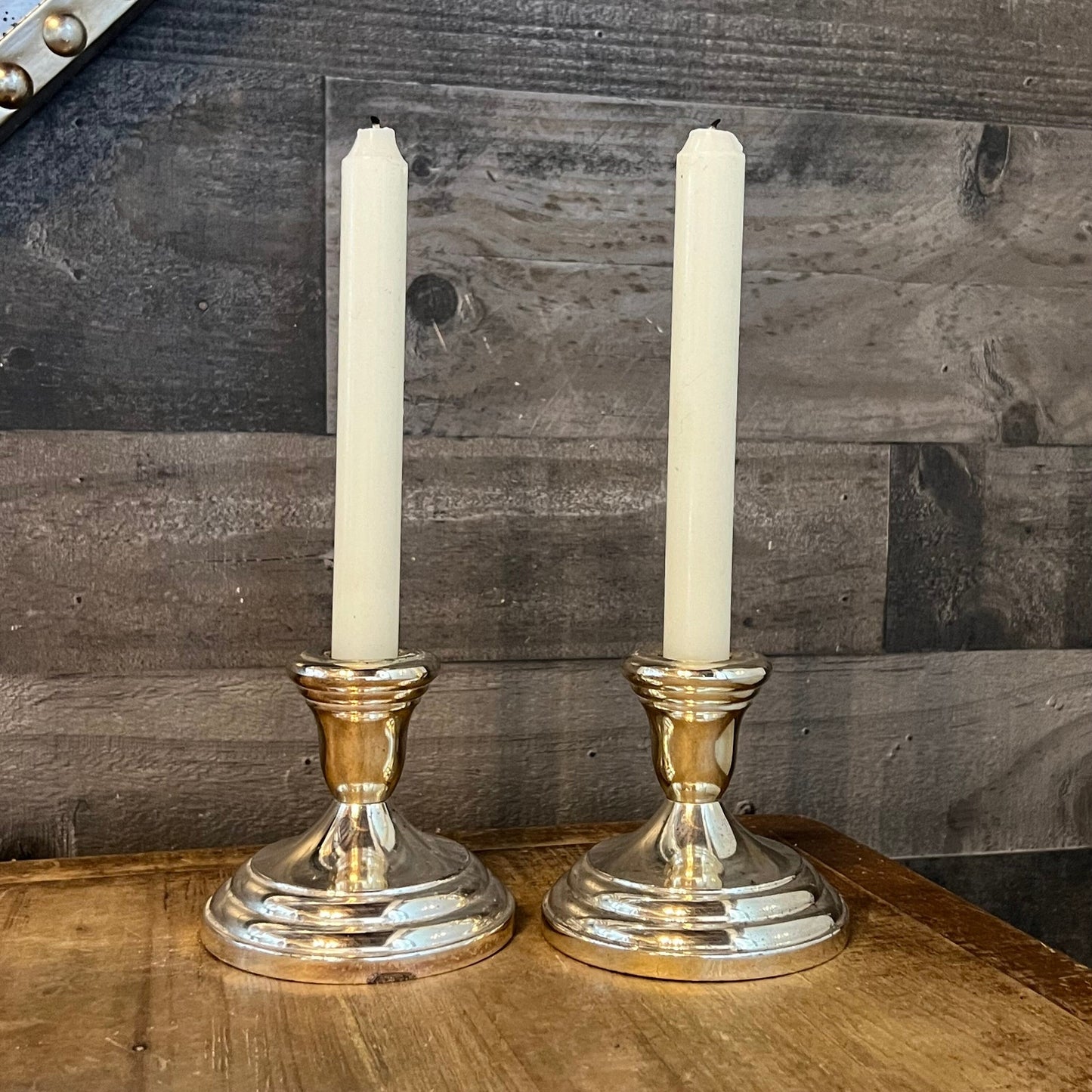 Vintage FB Rogers Silverplated Candlestick Holders - Pair