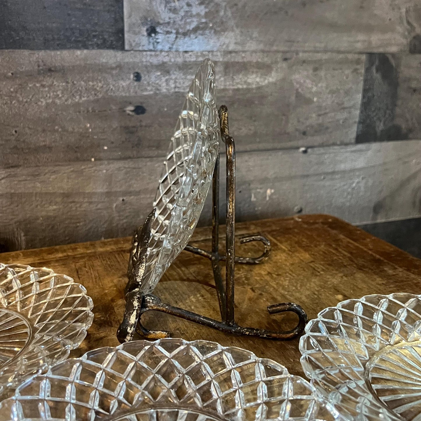 Vintage Anchor Hocking Waterford Clear Glass Bread and Butter Plates - Set of 6