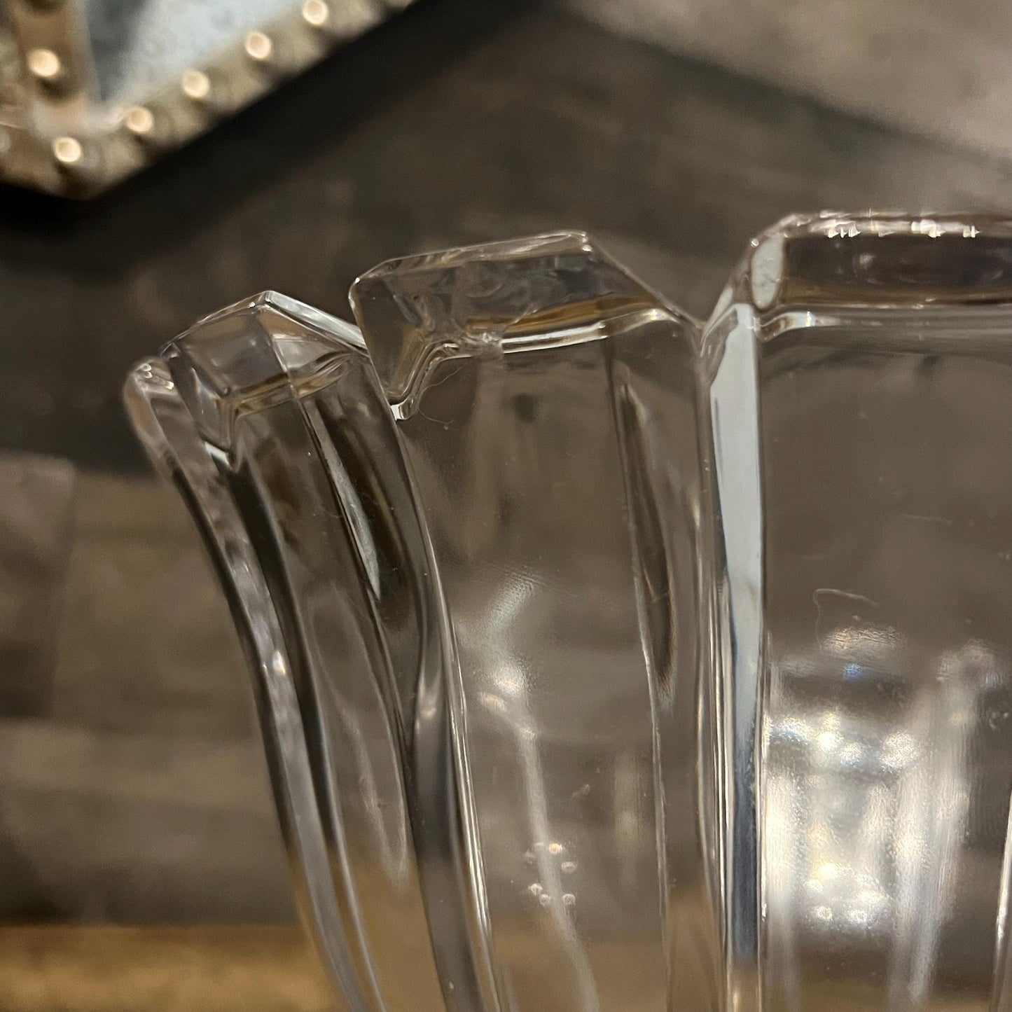 Vintage Large Crystal Heavy Bowl