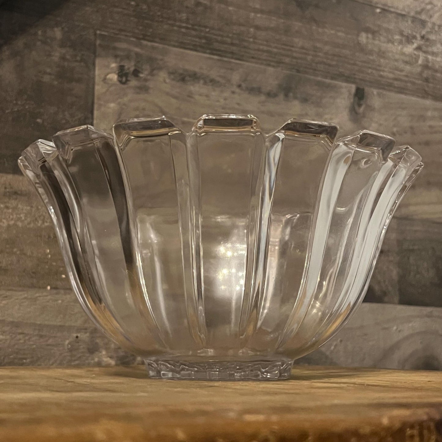 Vintage Large Crystal Heavy Bowl