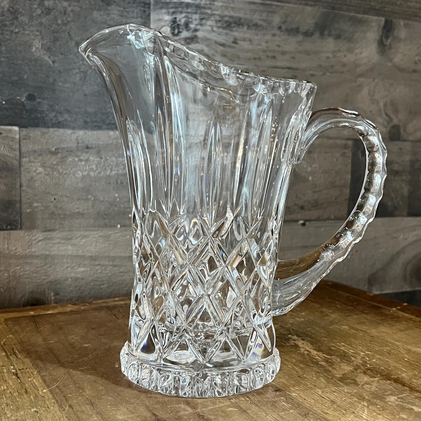 Gorham Crystal King Edward Handled Pitcher