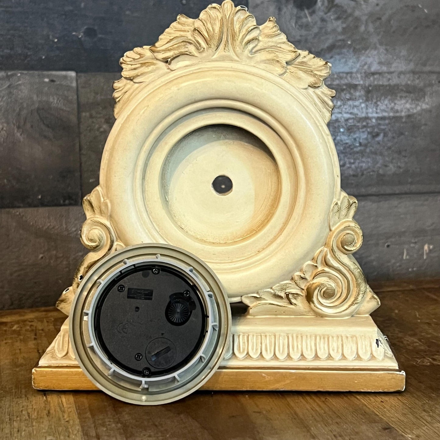 Baroque Cream Color Mantle Clock