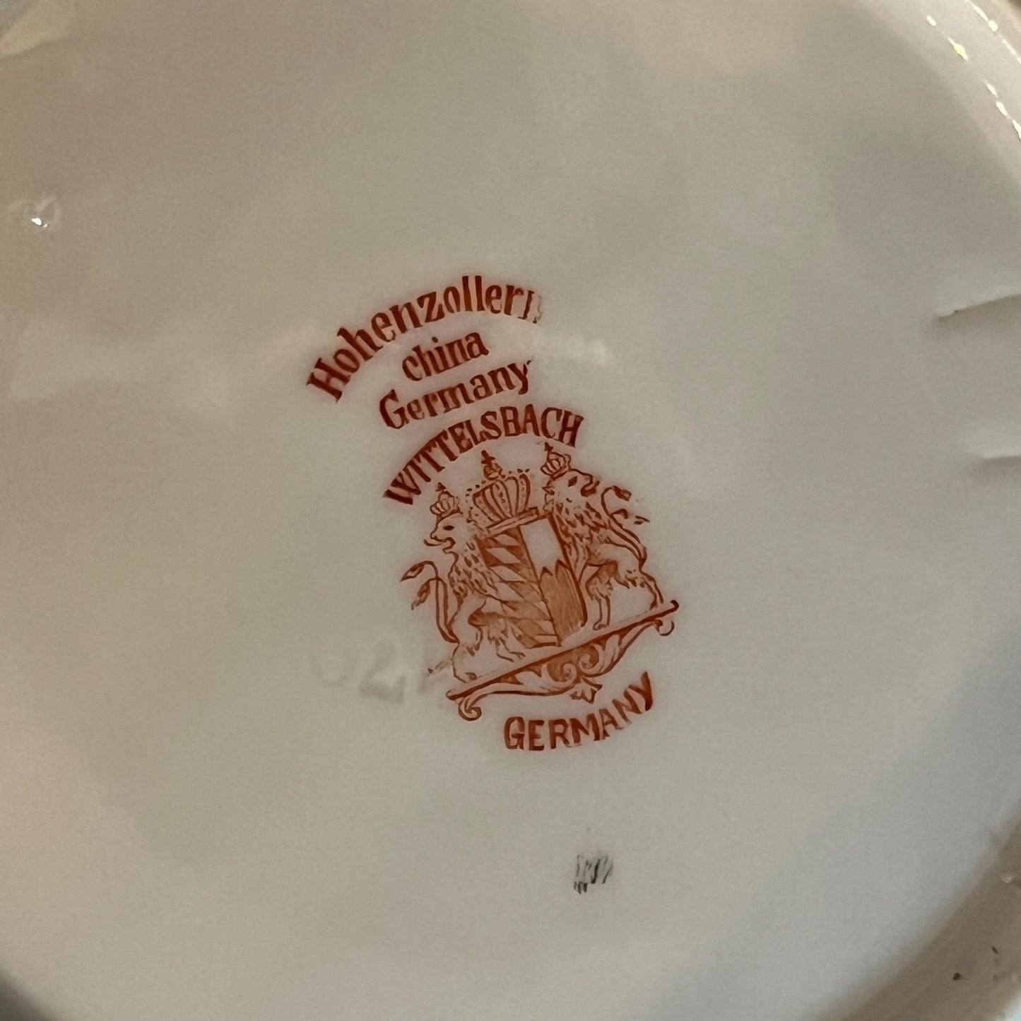 Vintage Hohenzollern Wittelsbach German Bavarian China Pink Gold Floral Small Plates - Set of 5