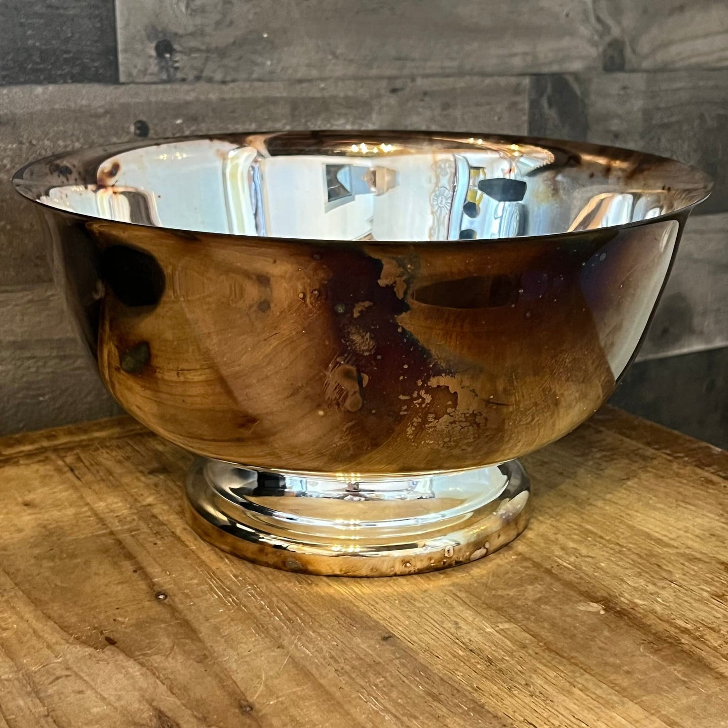 Vintage Large Sheridan Taunton Silversmiths Silverplated Bowl