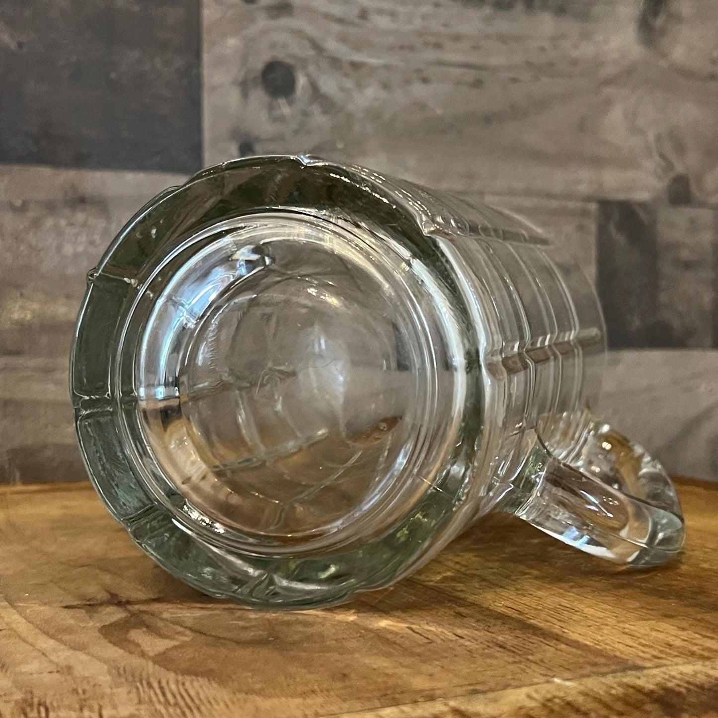 Vintage Anchor Hocking Tartan Manchester Clear Glass Pitcher