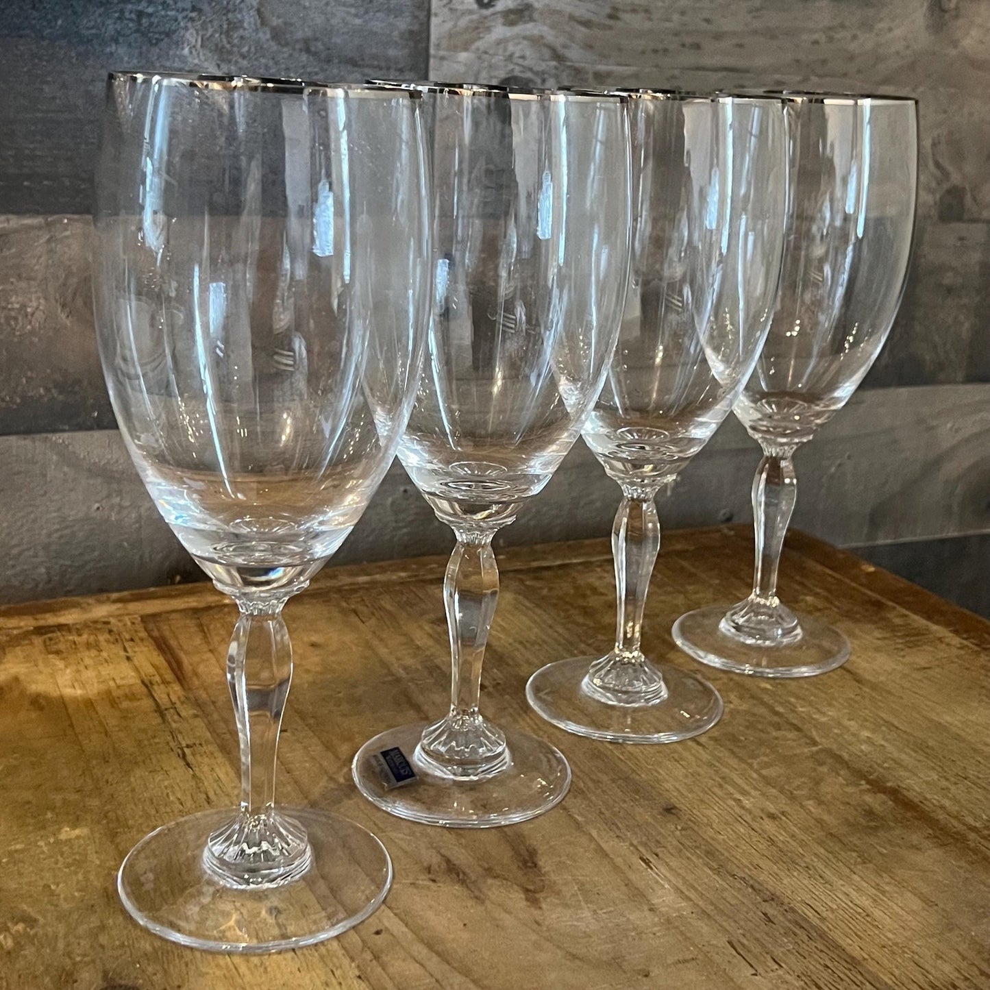 Marquis by Waterford Crystal Allegra Platinum Iced Tea Glasses - Set of 4