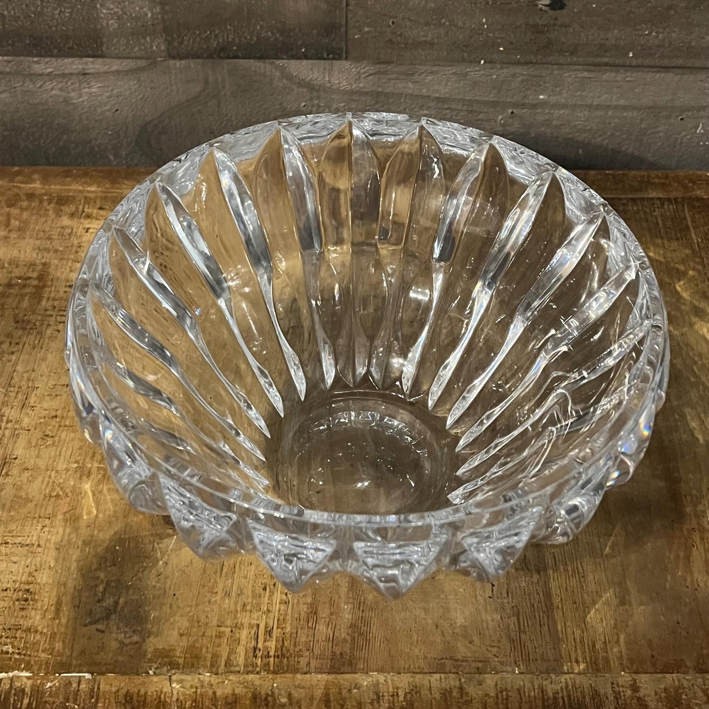 Large Heavy Crystal Bowl