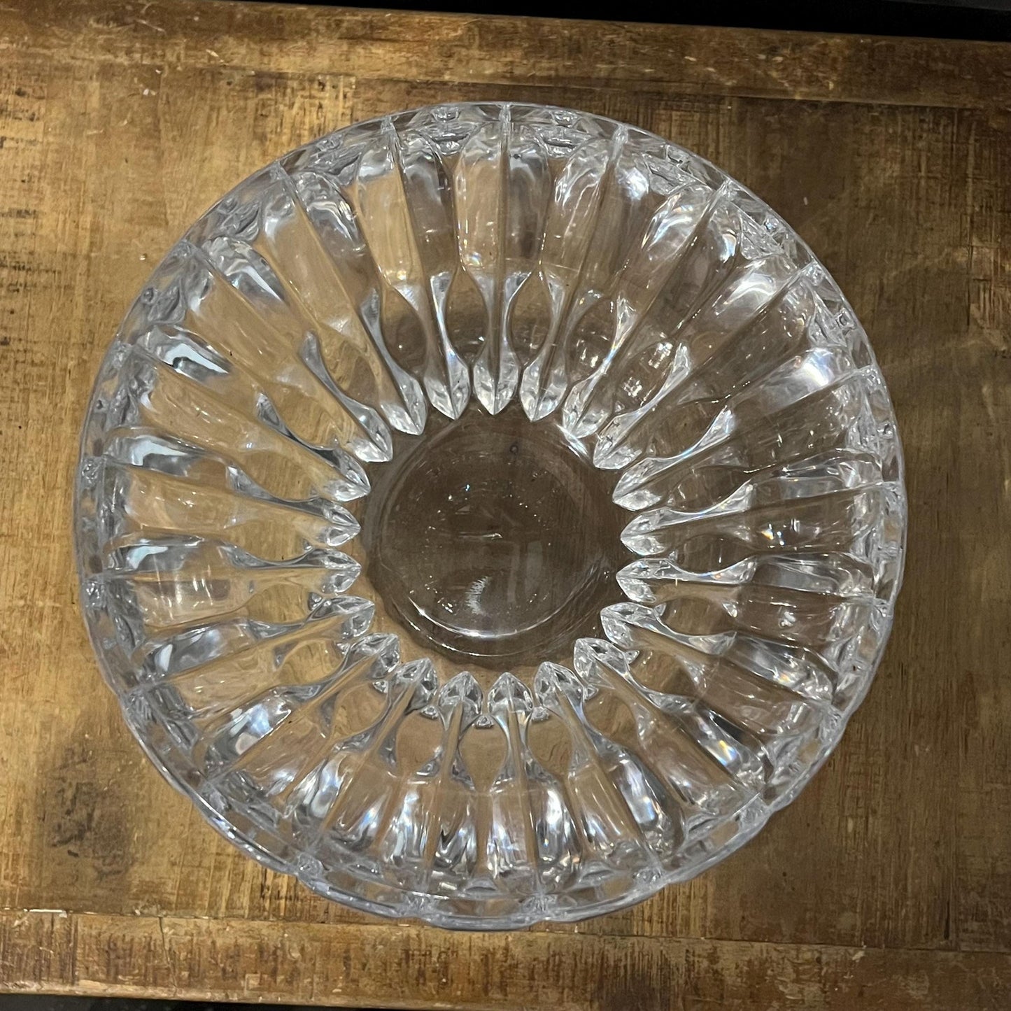 Large Heavy Crystal Bowl