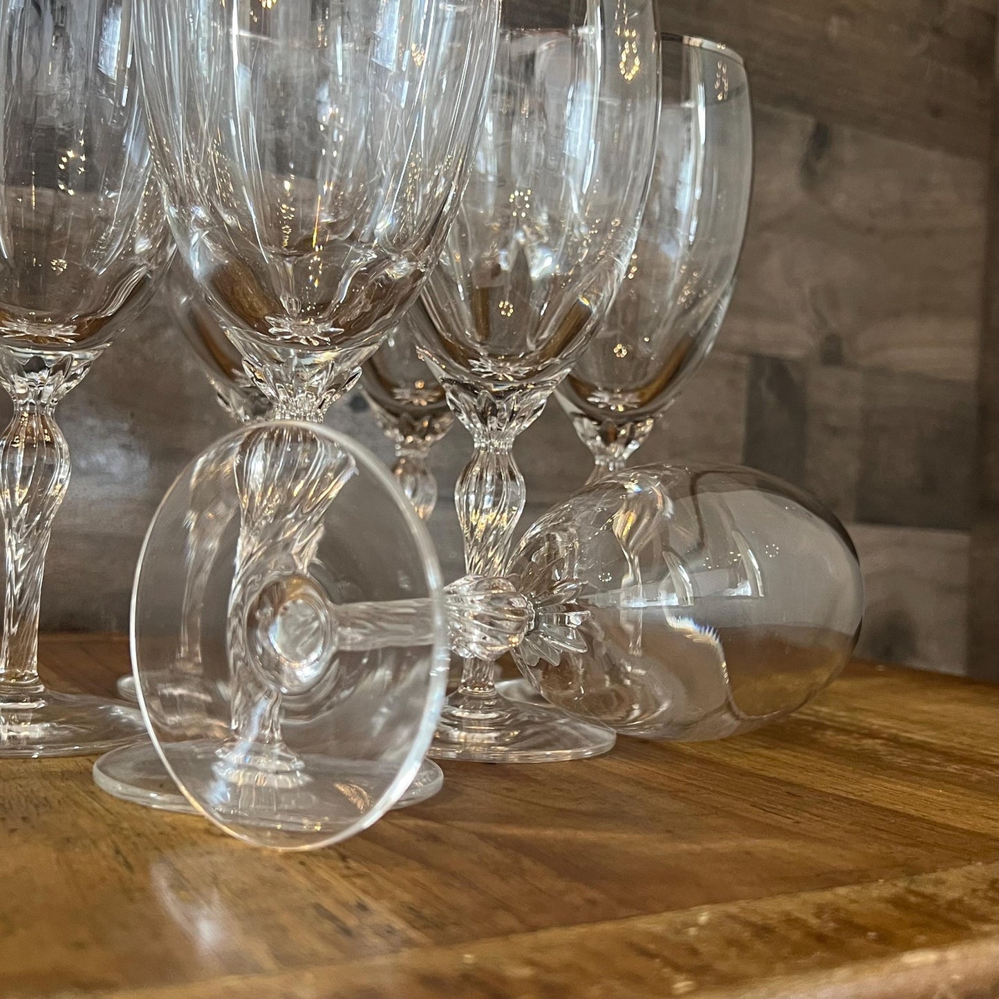 Vintage Lenox Crystal Madison Platinum Rim Iced Tea Glasses - Set of 10