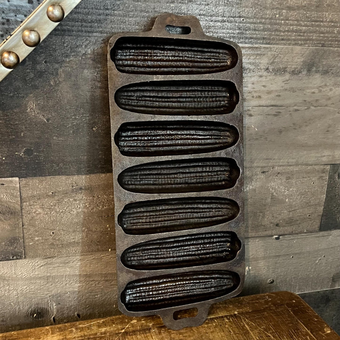Antique Cast Iron Corn Cob Shaped Bread Mold