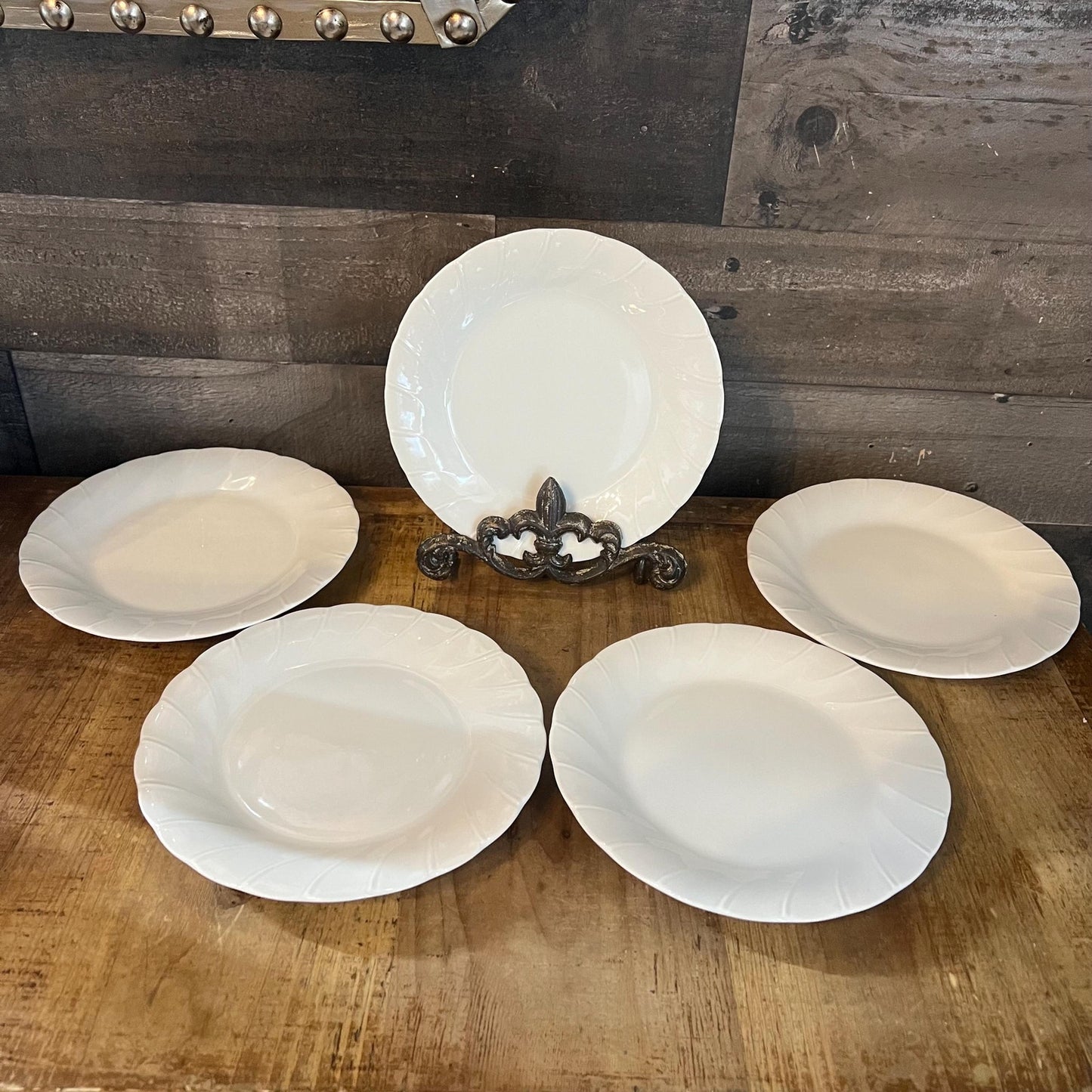 Sheffield Bone White China Bread and Butter Plates - Set of 5