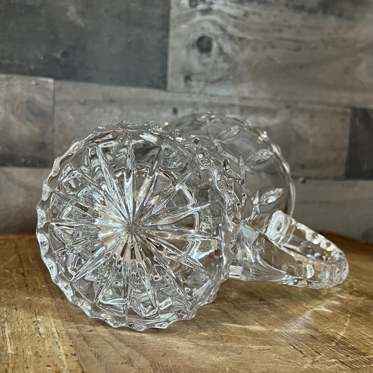 Gorham Crystal King Edward Handled Pitcher