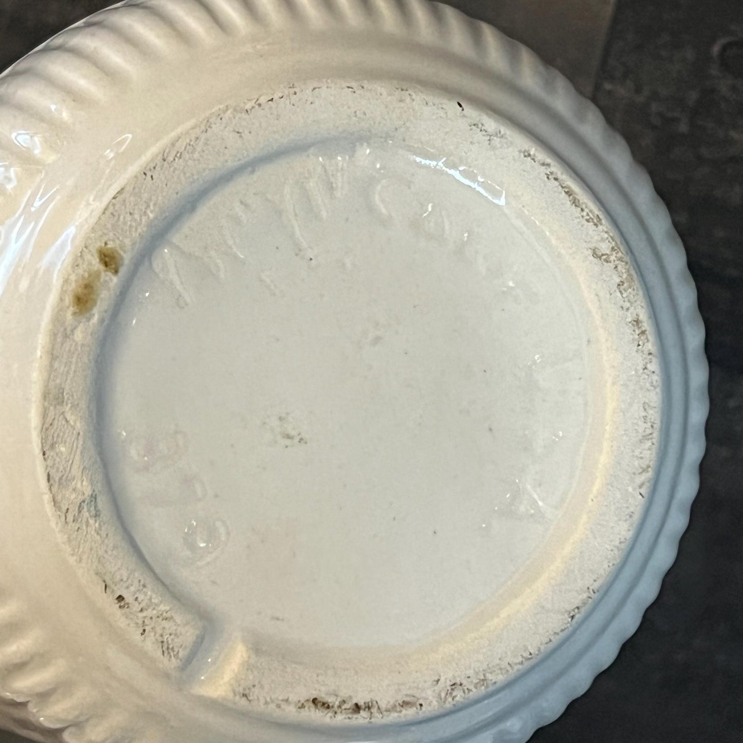 Vintage Creamy White California Pottery Stoneware Handled Lidded Soup Bowls - Set of 4