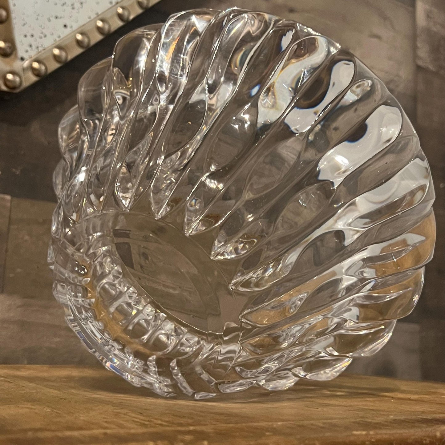 Large Heavy Crystal Bowl