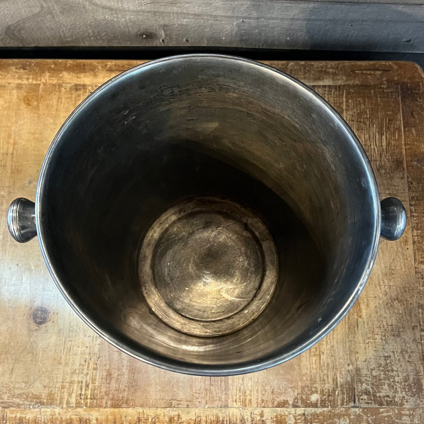 Vintage Silverplated Etched Palm Tree Champagne Bucket - Ice Bucket