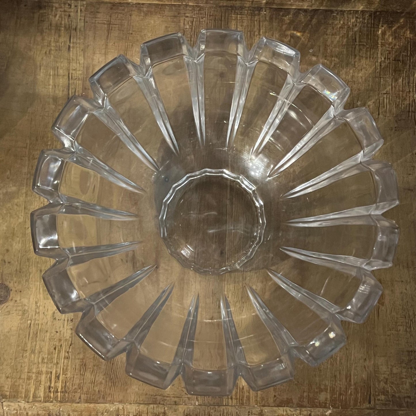 Vintage Large Crystal Heavy Bowl