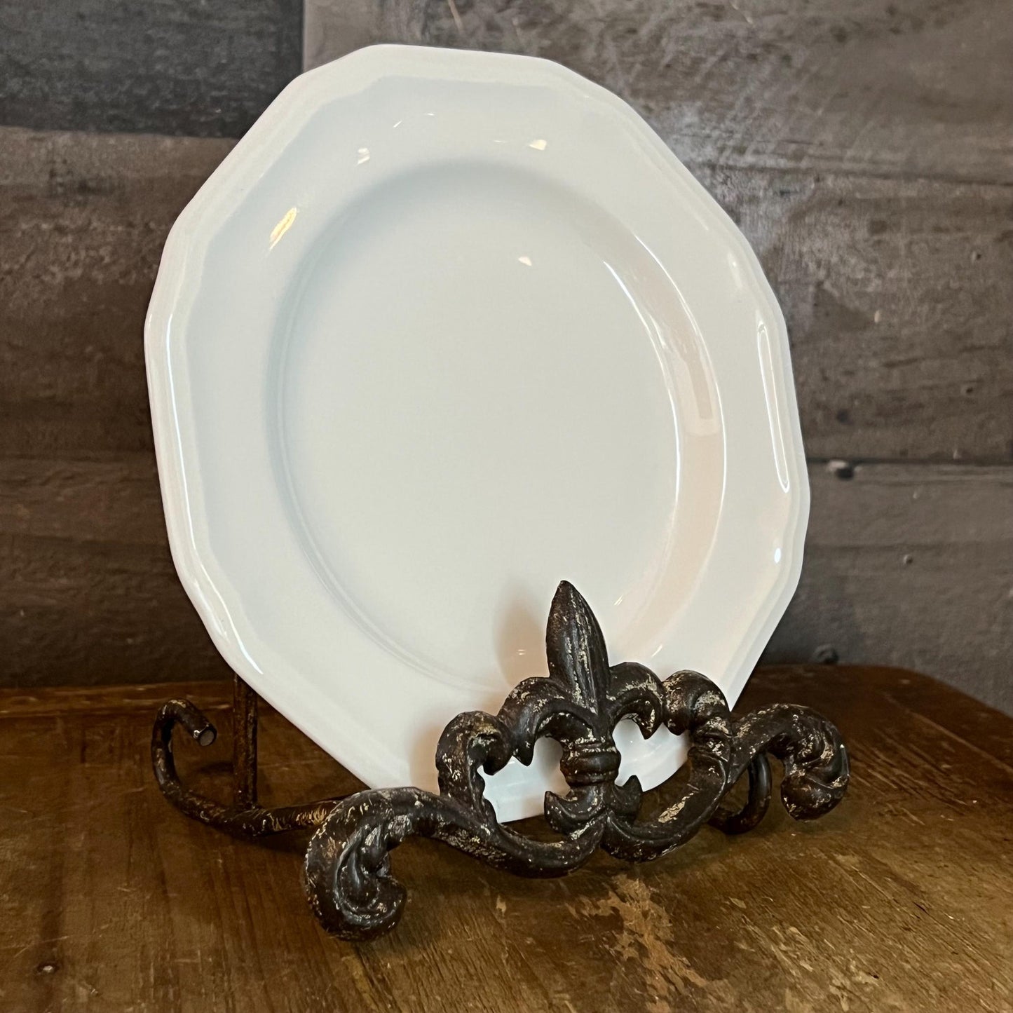Set of 5 Mikasa Antique White Bone China Plates