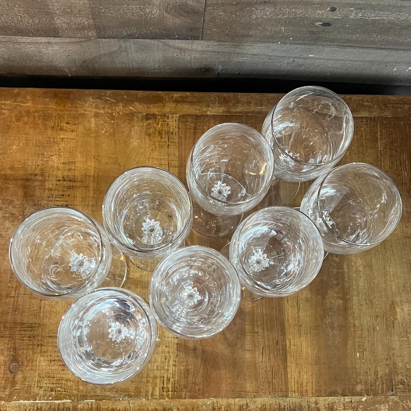 Vintage Lenox Crystal Madison Platinum Rim Iced Tea Glasses - Set of 10