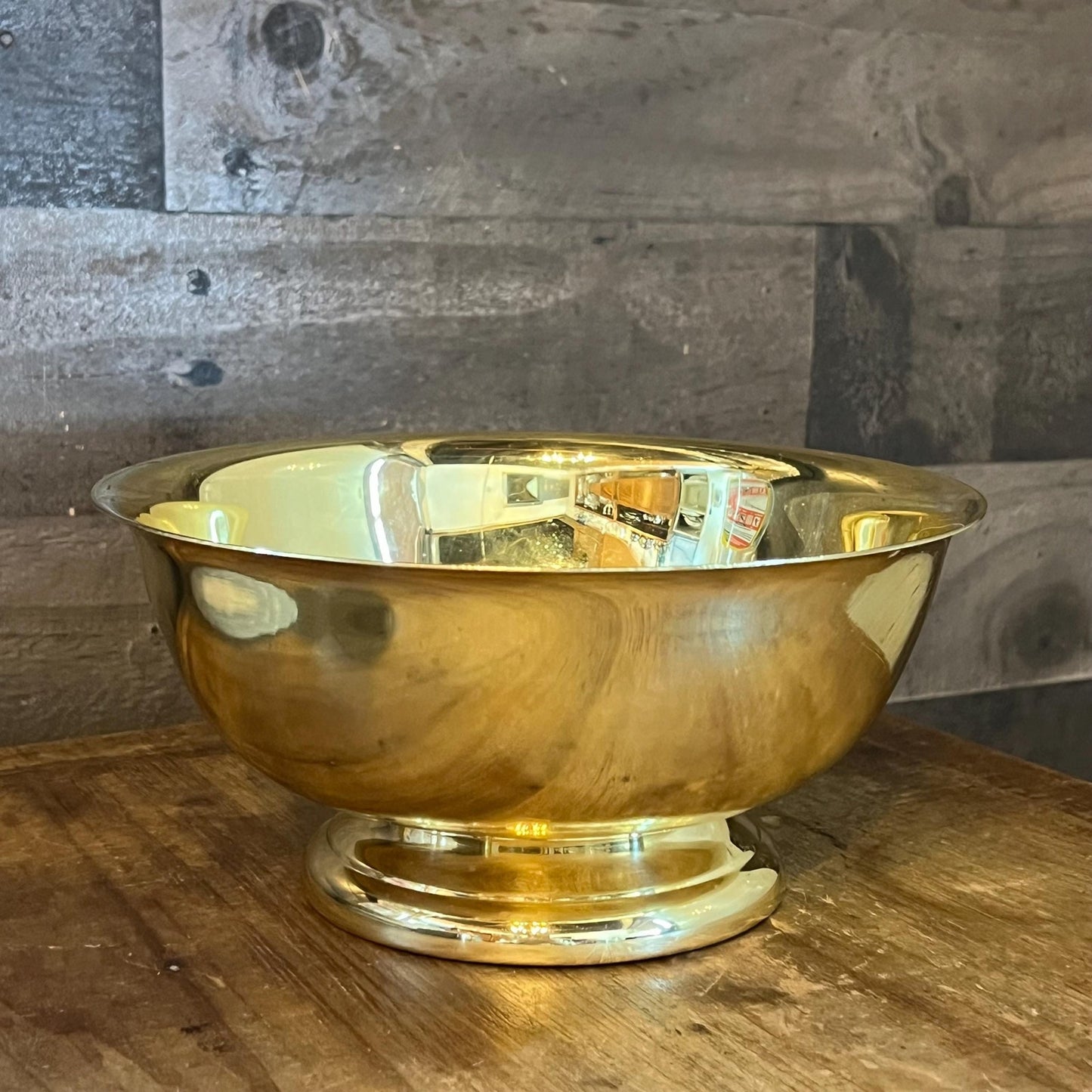 Vintage Baldwin Brass Pedestal Compote Bowl