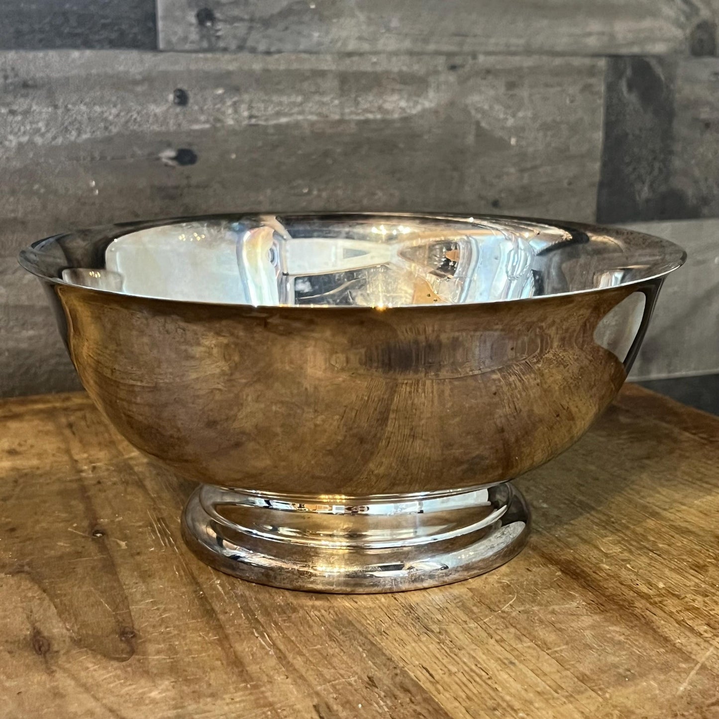Vintage Silverplated Pedestal Bowl