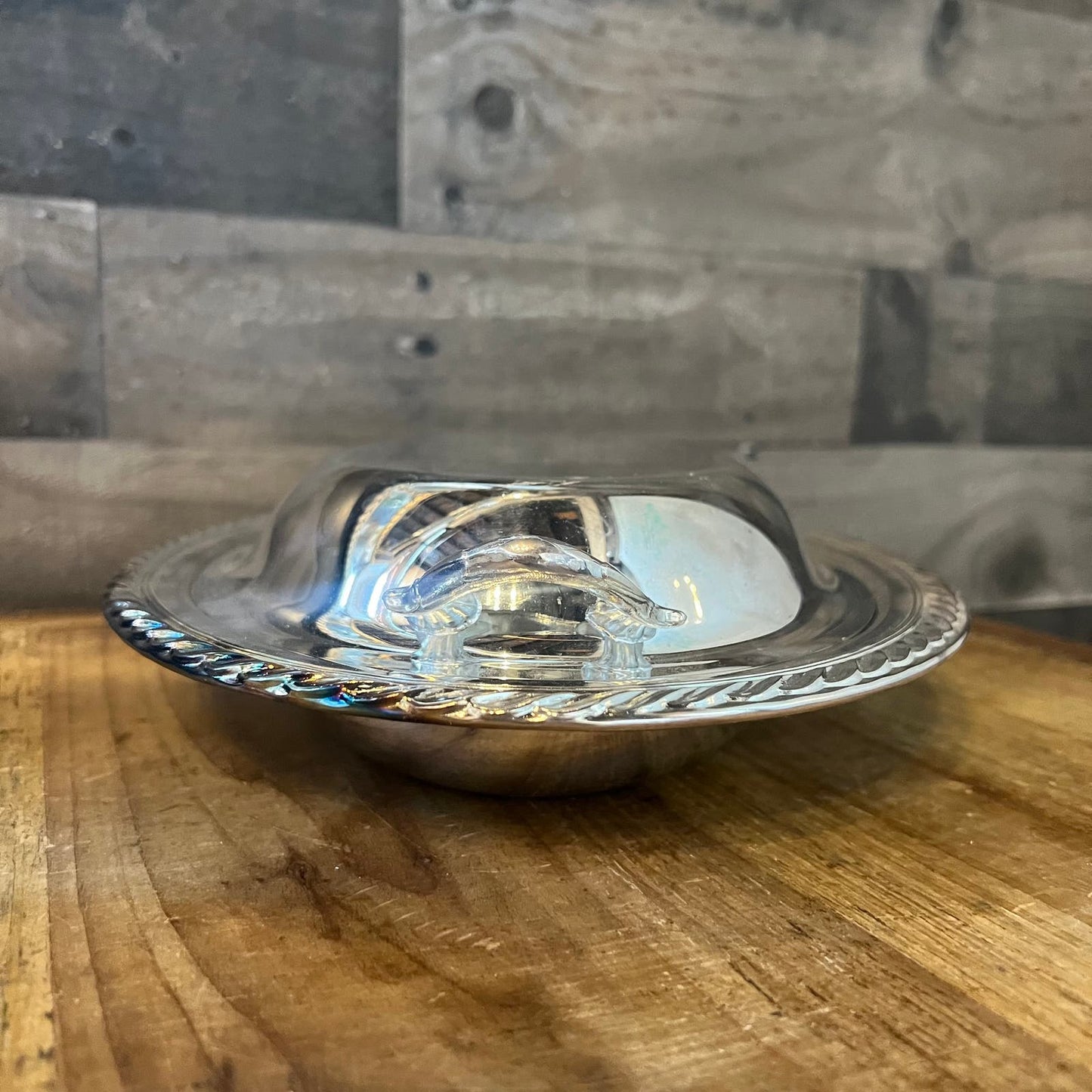 Vintage WM Rogers Silverplated Oval Lidded Casserole Dish Server