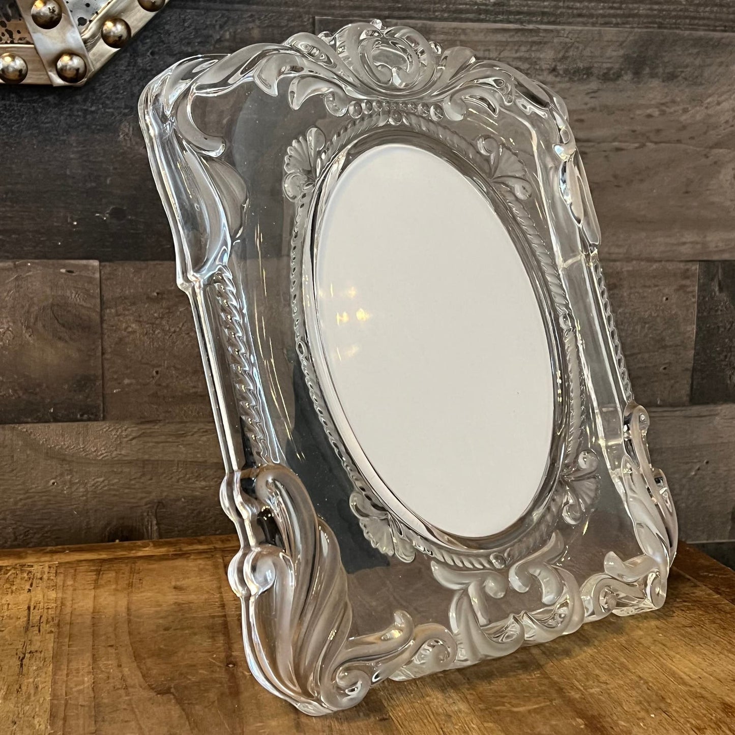 Mikasa Crystal Princess Oval Table Picture Frame