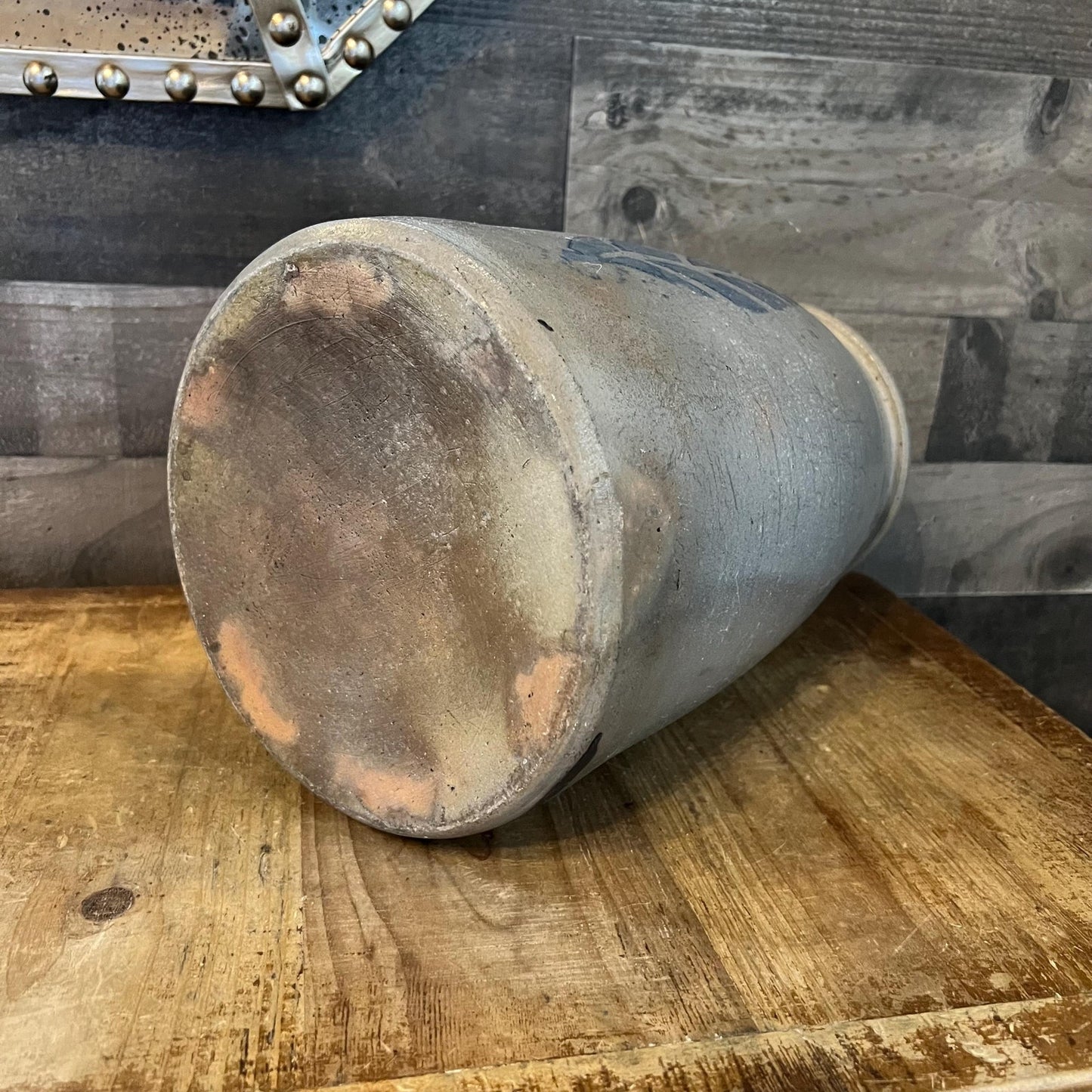 Antique Weyman & Bros Pittsburgh, PA Large Stoneware Crock Snuff Jar