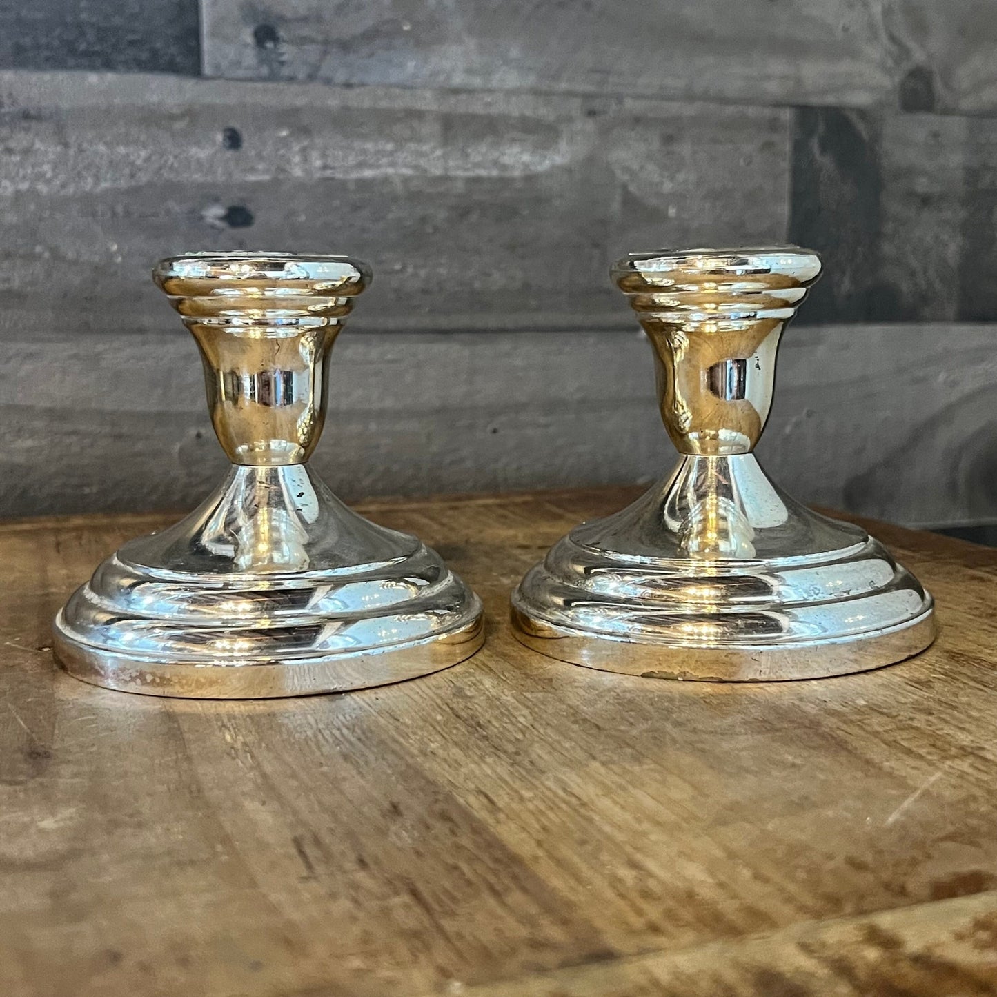 Vintage FB Rogers Silverplated Candlestick Holders - Pair