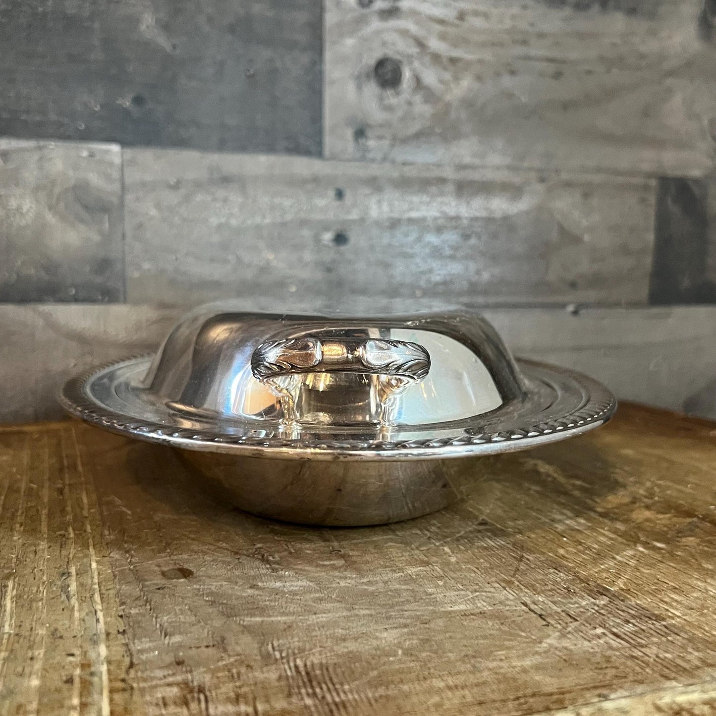 Vintage WM Rogers Silverplated Oval Lidded Casserole Dish Server