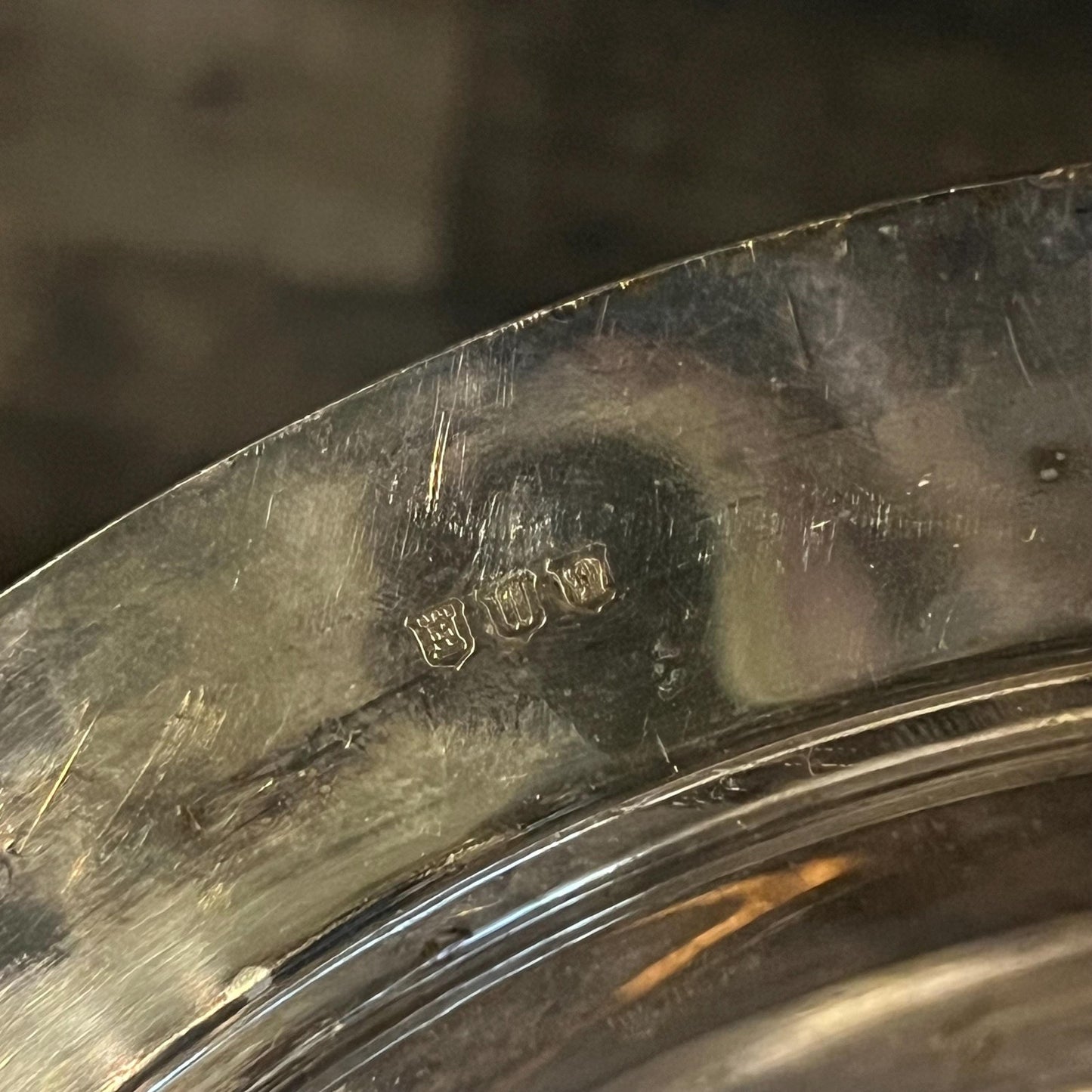 Vintage Silverplated Round Shallow Bowl with Braided Rim Accent
