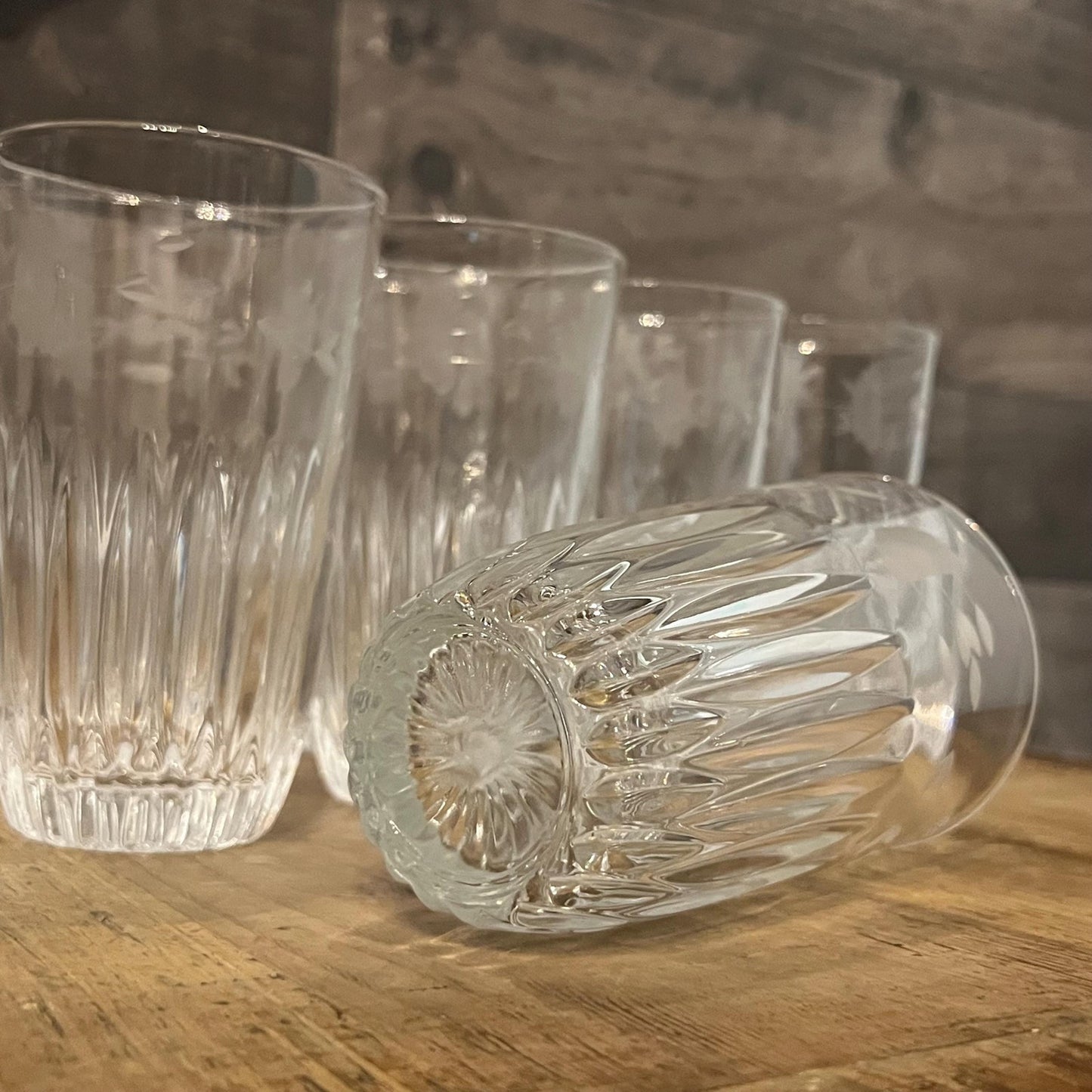 Vintage Princess House Heritage Tall Tumbler Glasses - Set of 10