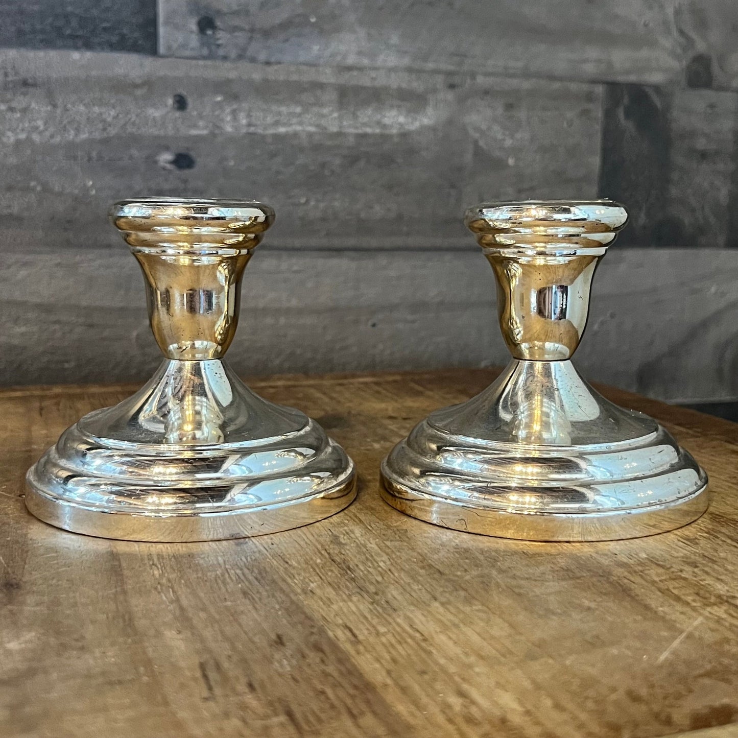 Vintage FB Rogers Silverplated Candlestick Holders - Pair