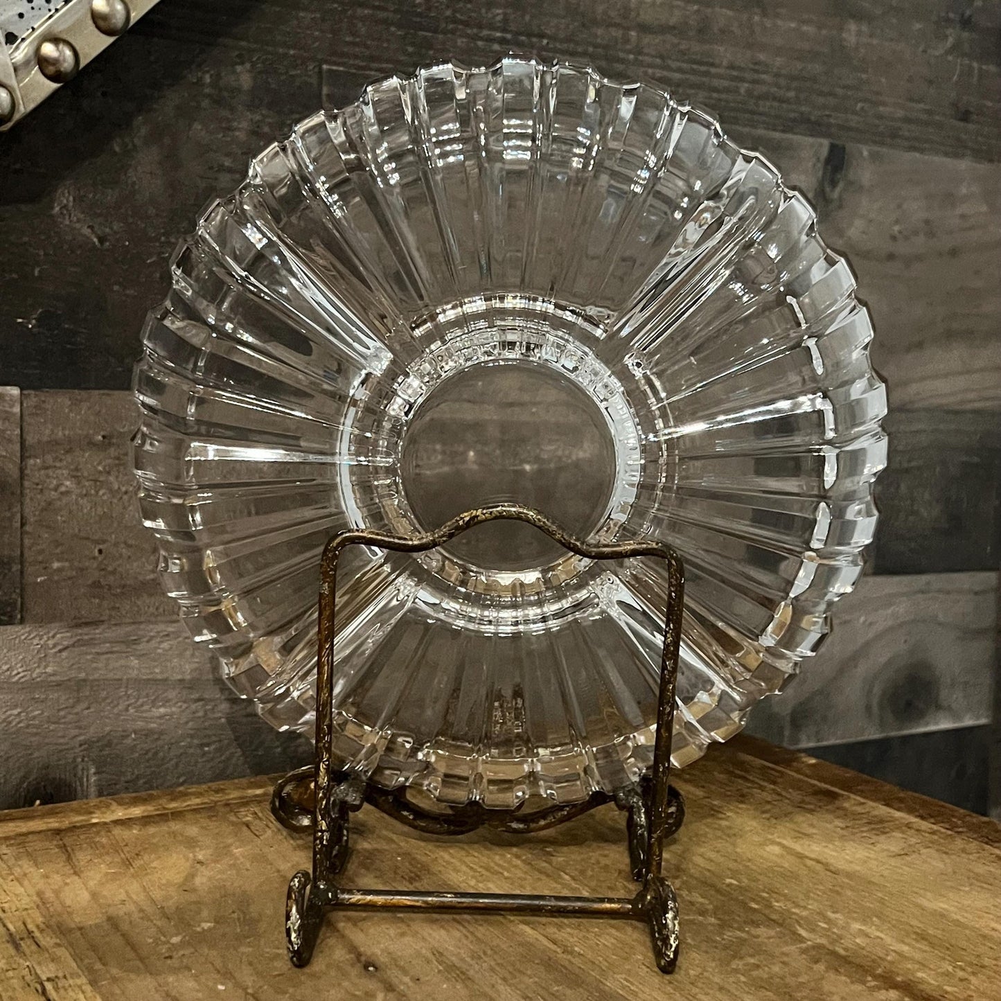 Crystal Clear Alexandria Round Divided Sectional Dish