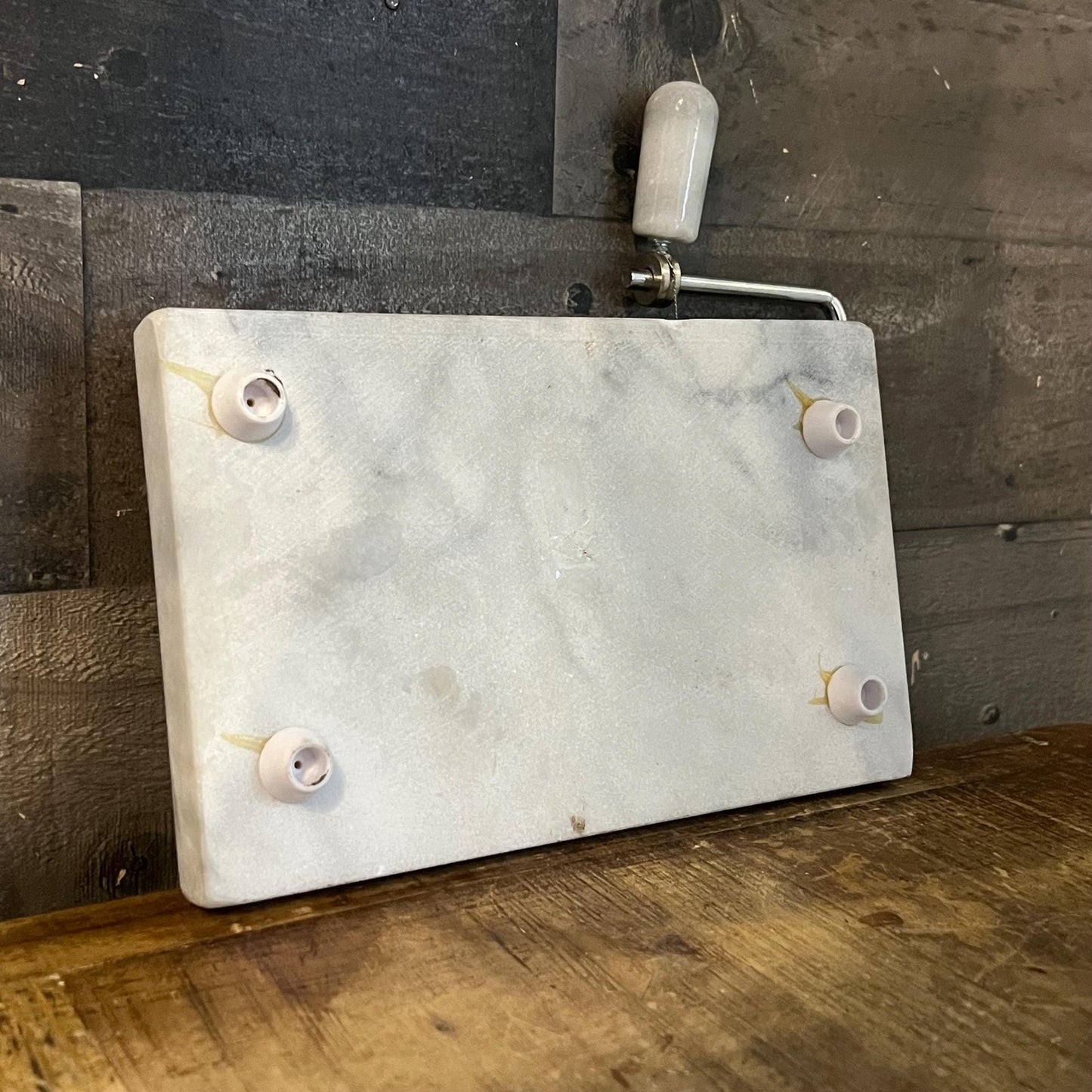 Marble Cheese Tray with Slicer