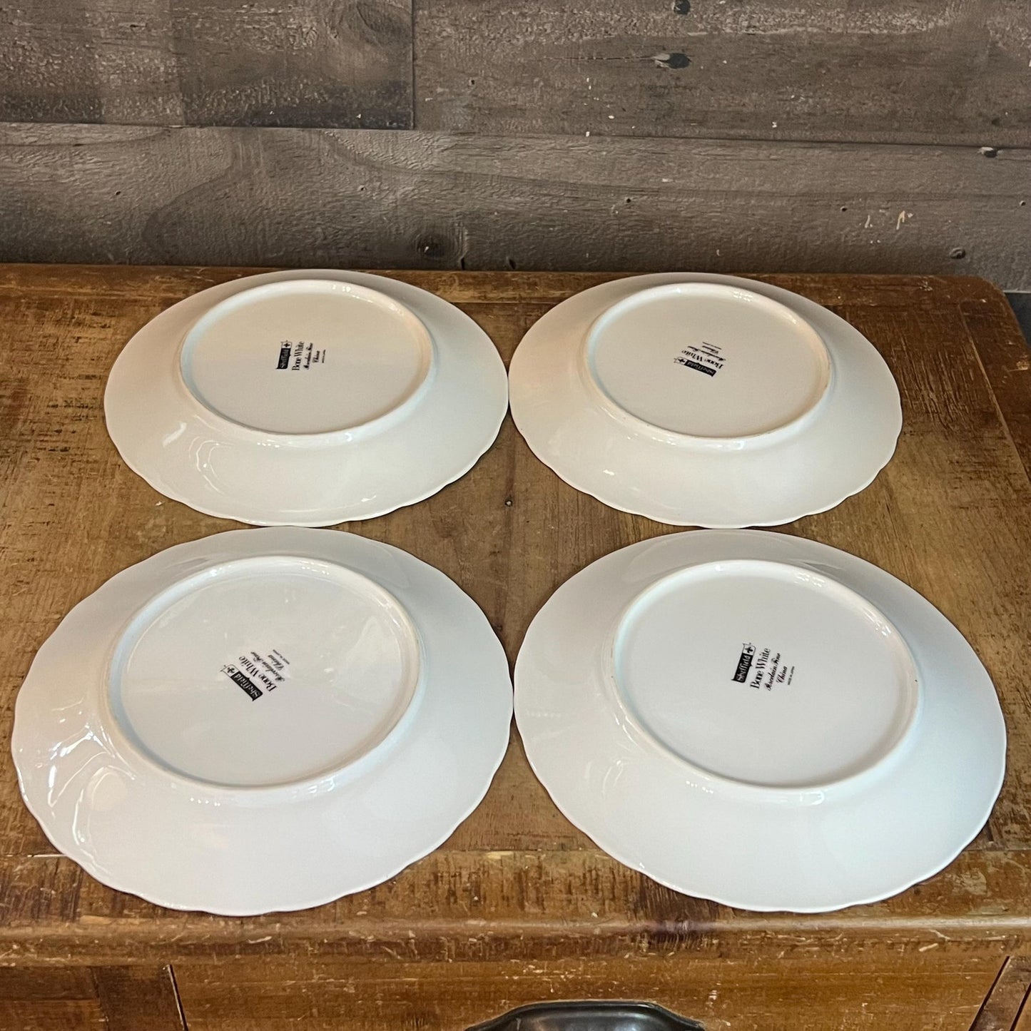 Sheffield Bone White China Small Plates - Set of 4