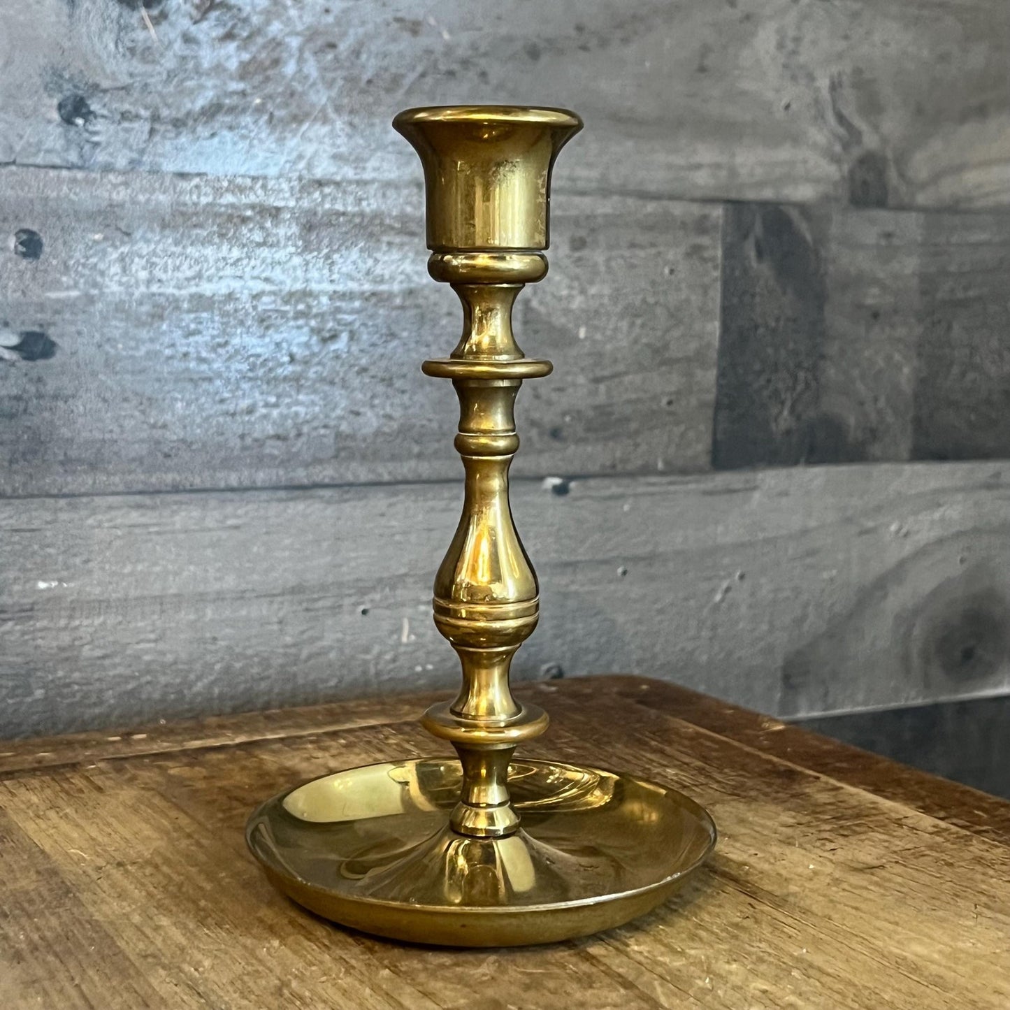 Vintage Brass Candlestick Holder