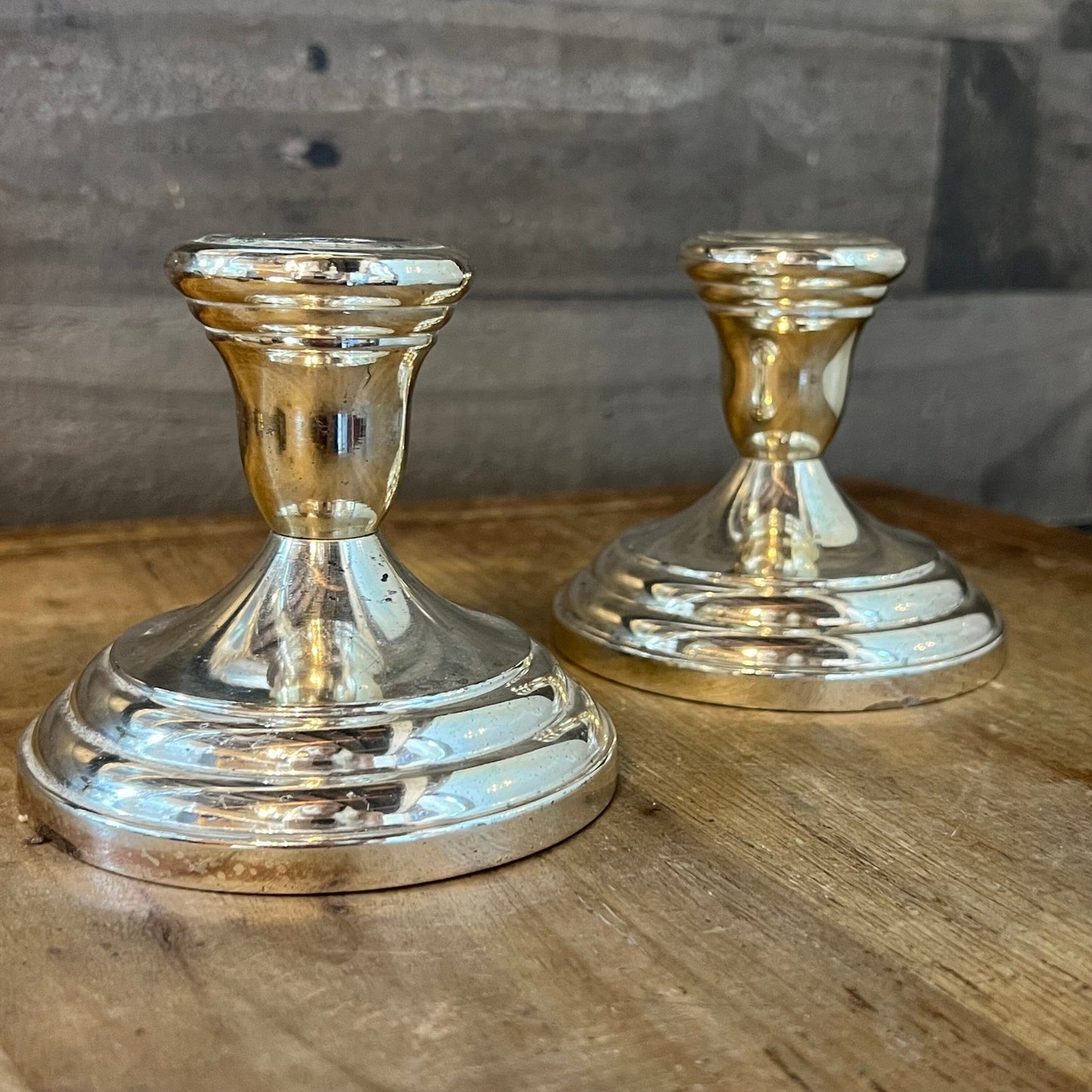 Vintage FB Rogers Silverplated Candlestick Holders - Pair