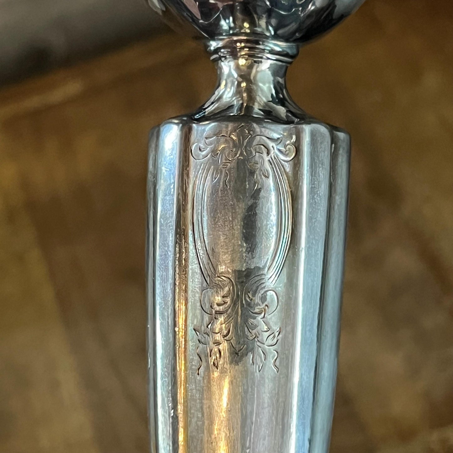 Vintage Wallace Bros Silver Co Silverplated Candlestick Holder