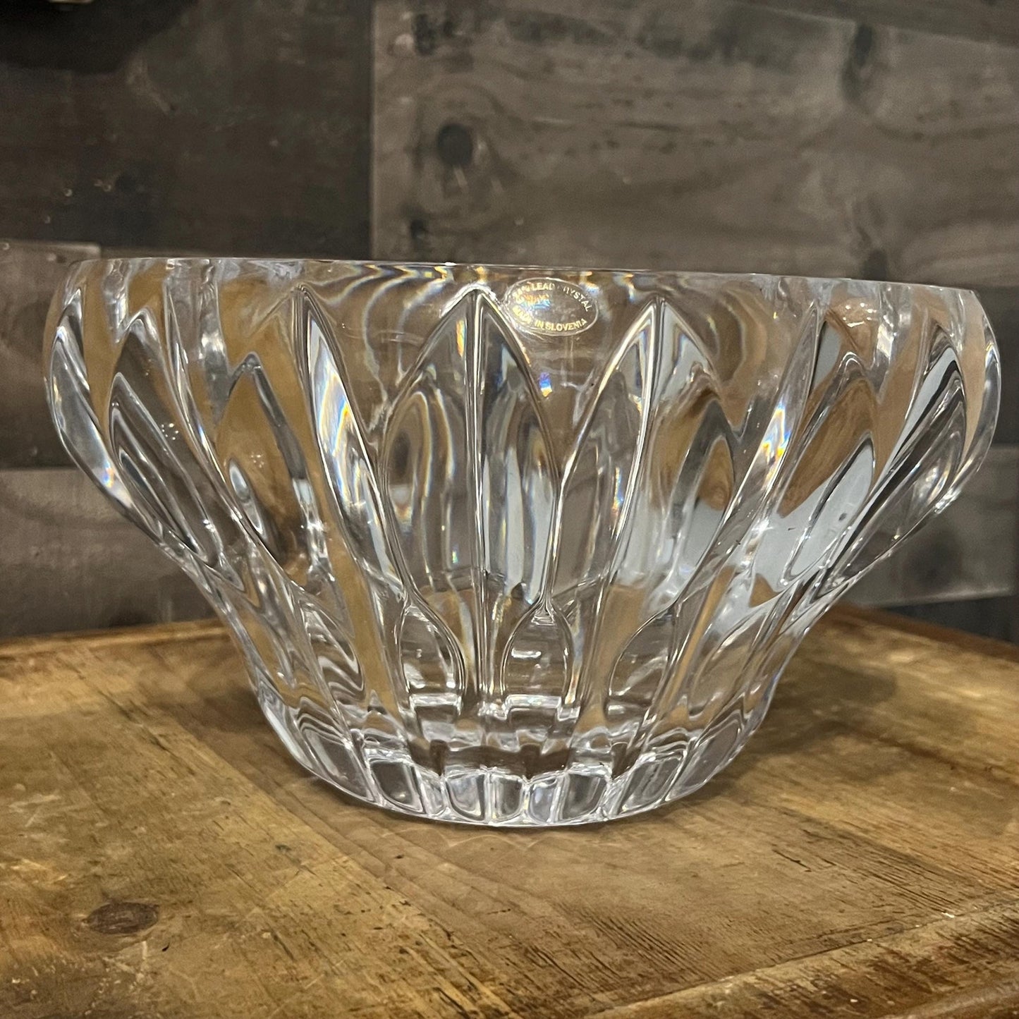 Large Heavy Crystal Bowl