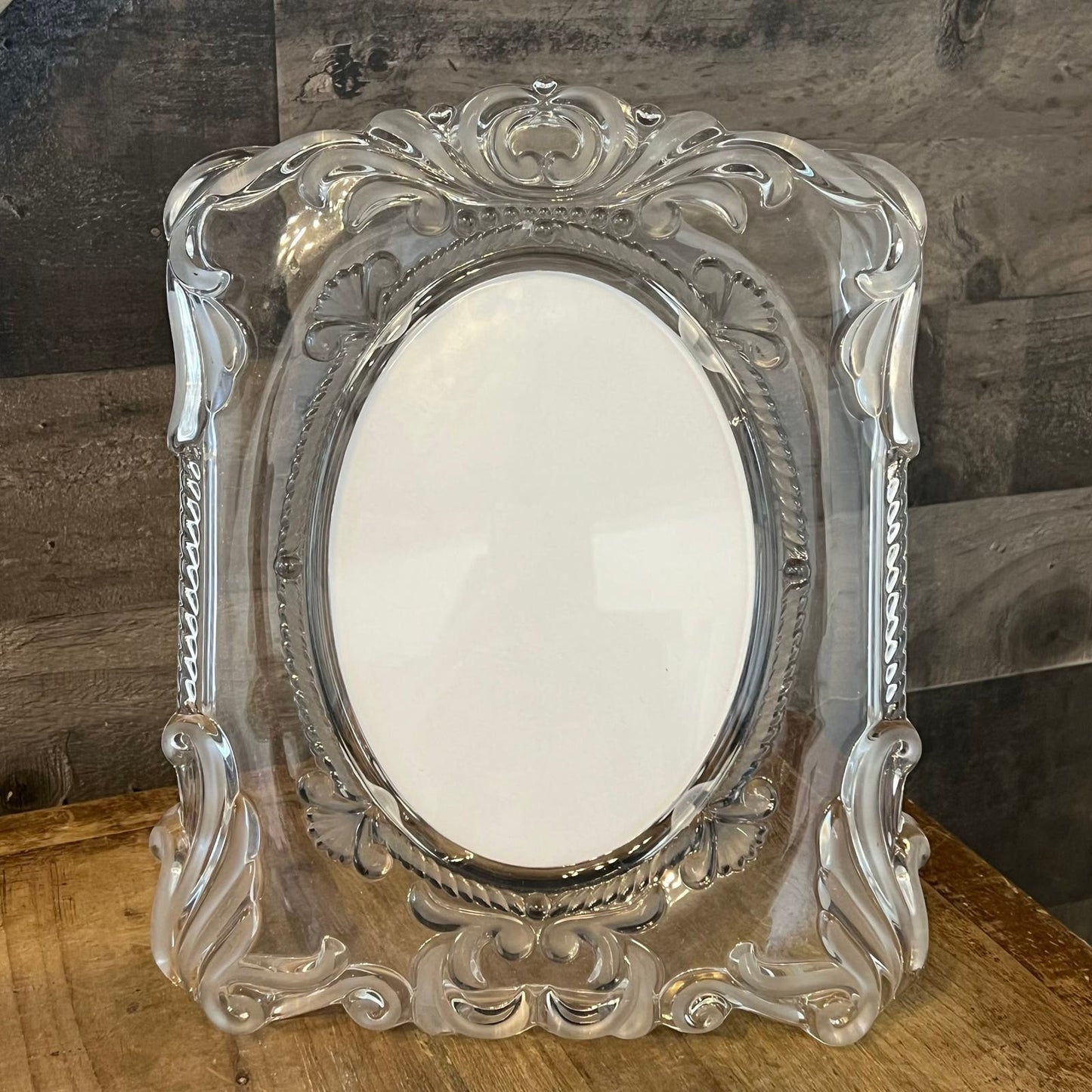 Mikasa Crystal Princess Oval Table Picture Frame