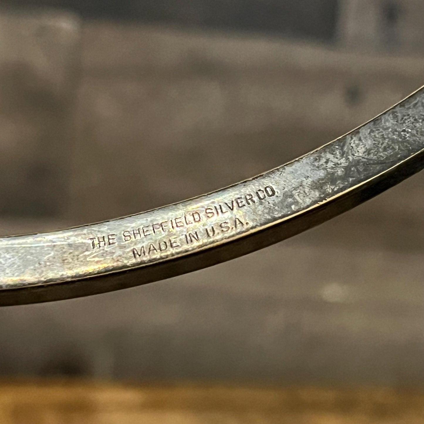 Vintage The Sheffield Silver Co Half Circle Silverplated Candelabra Candlestick Holders