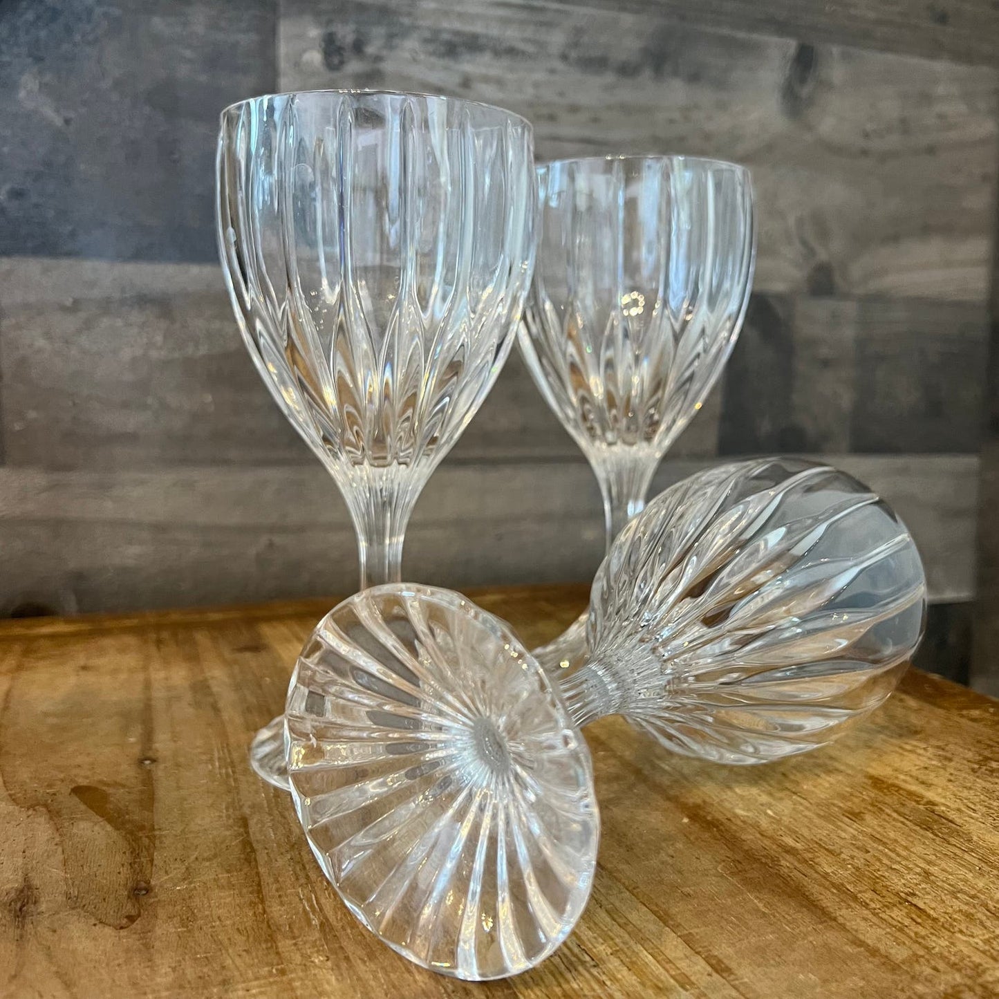 Mikasa Crystal Park Lane Water Goblets - Set of 3