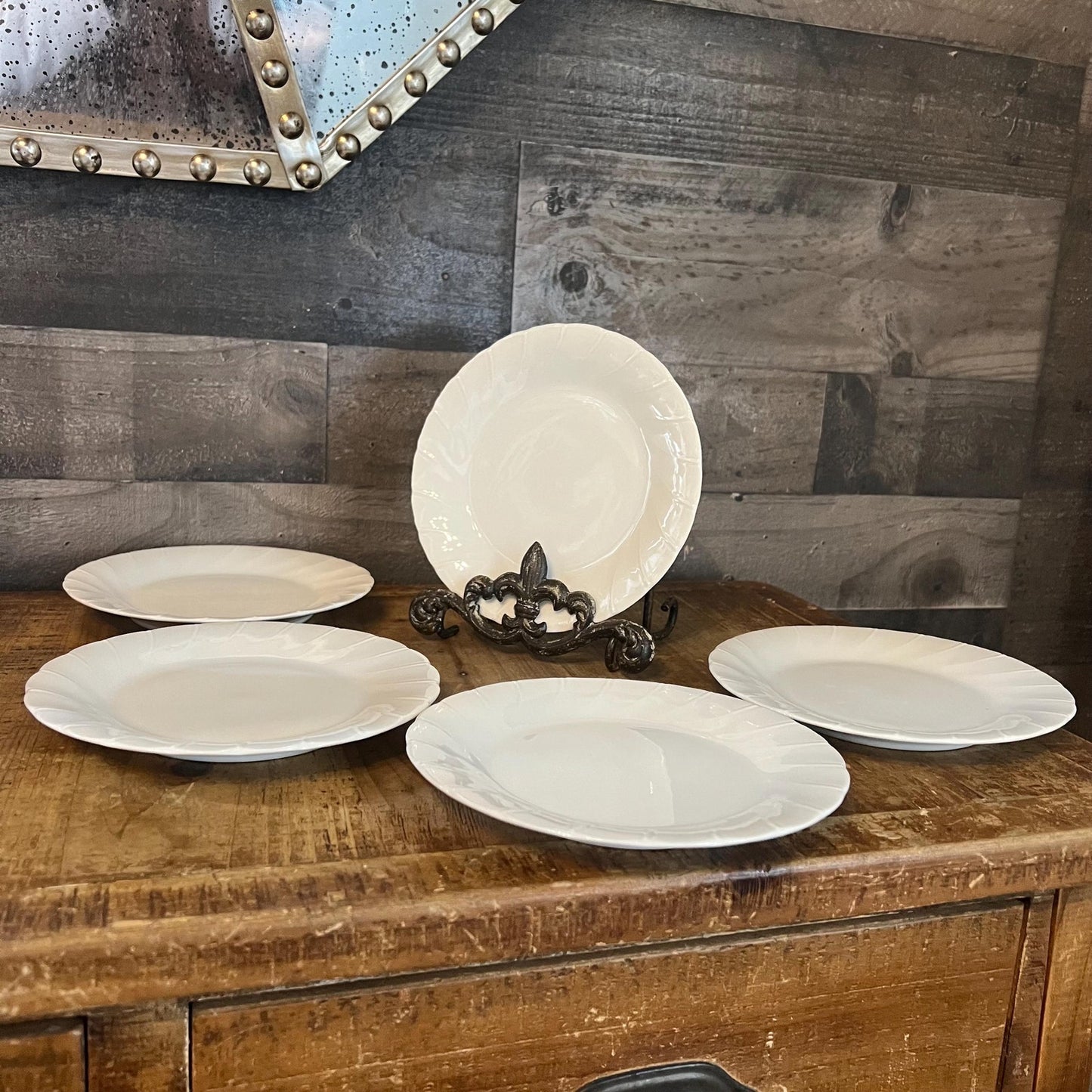 Sheffield Bone White China Bread and Butter Plates - Set of 5