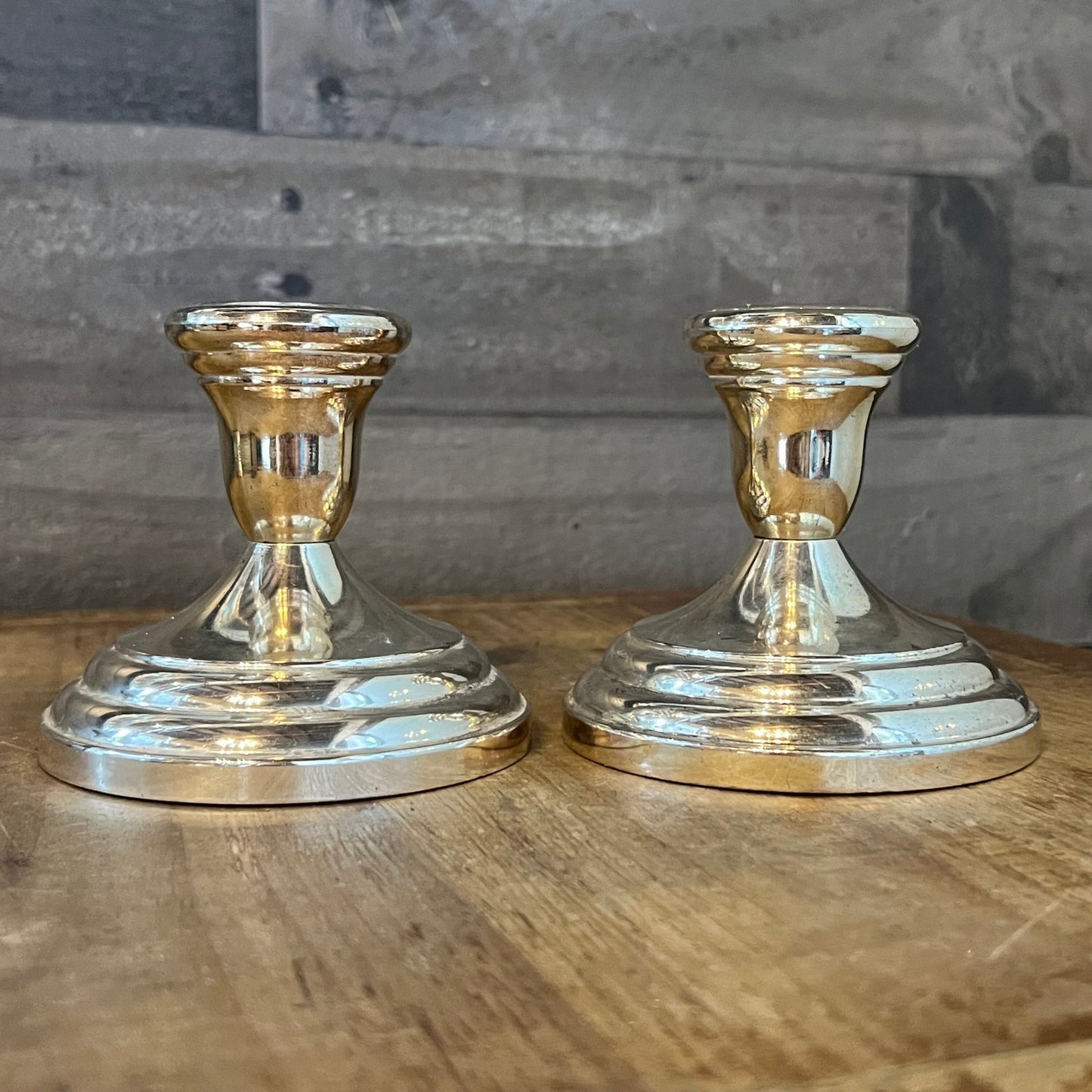 Vintage FB Rogers Silverplated Candlestick Holders - Pair