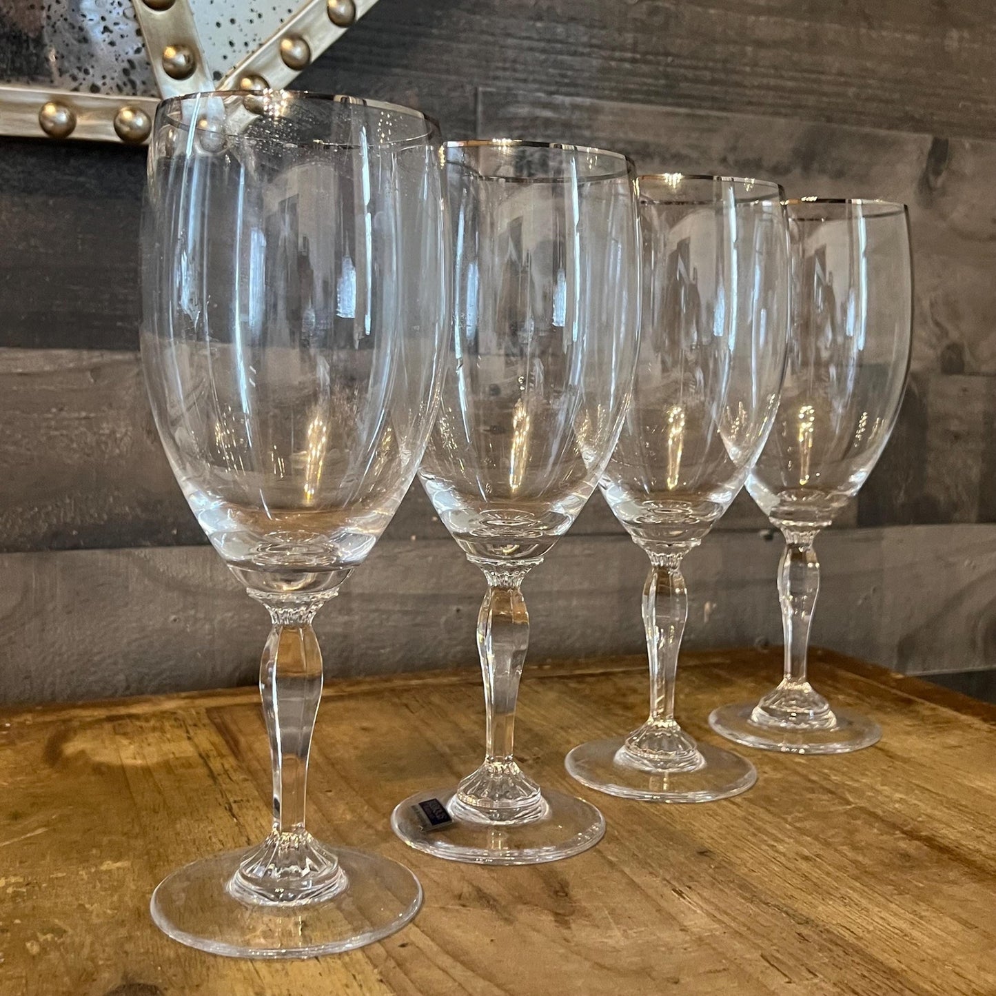 Marquis by Waterford Crystal Allegra Platinum Iced Tea Glasses - Set of 4