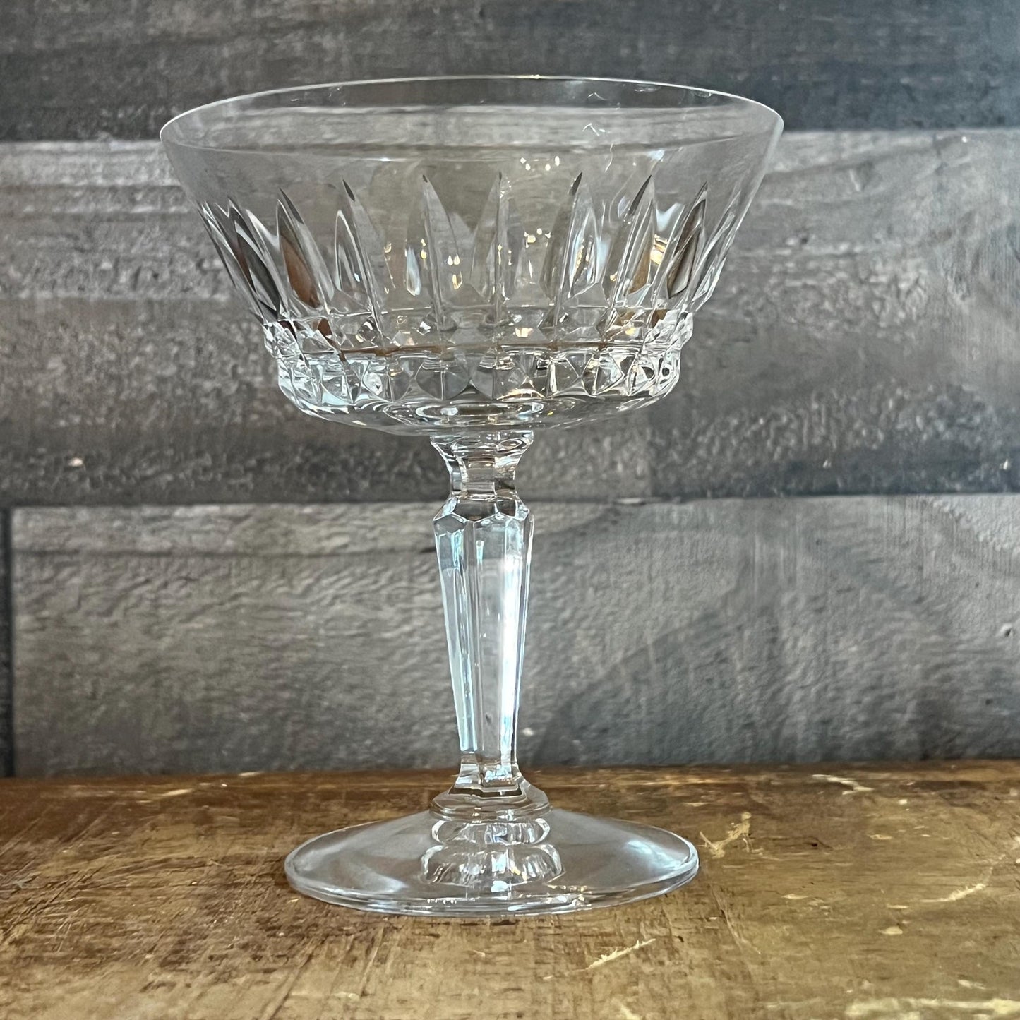 Mikasa Crystal Wimbledon Champagne Glasses - Cocktail Coupes - Tall Sherbet Glasses - Set of 4