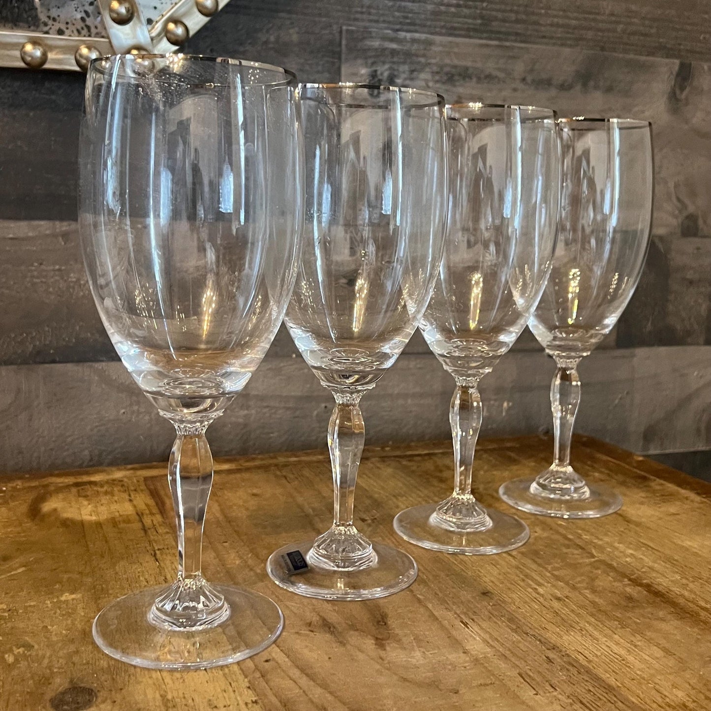 Marquis by Waterford Crystal Allegra Platinum Iced Tea Glasses - Set of 4