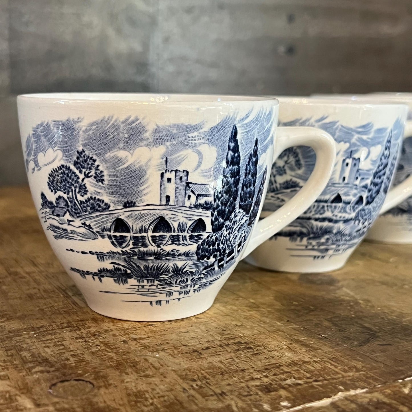 Vintage Wedgewood Countryside Teacups - Set of 4